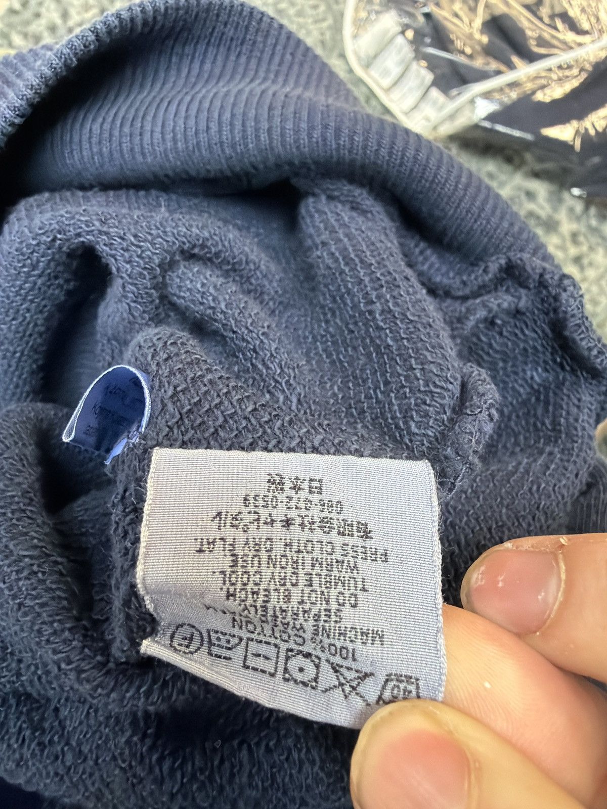 Kapital Kapital Logo Hooded Sweatshirt Navy Size US M / EU 48-50 / 2 - 6 Thumbnail