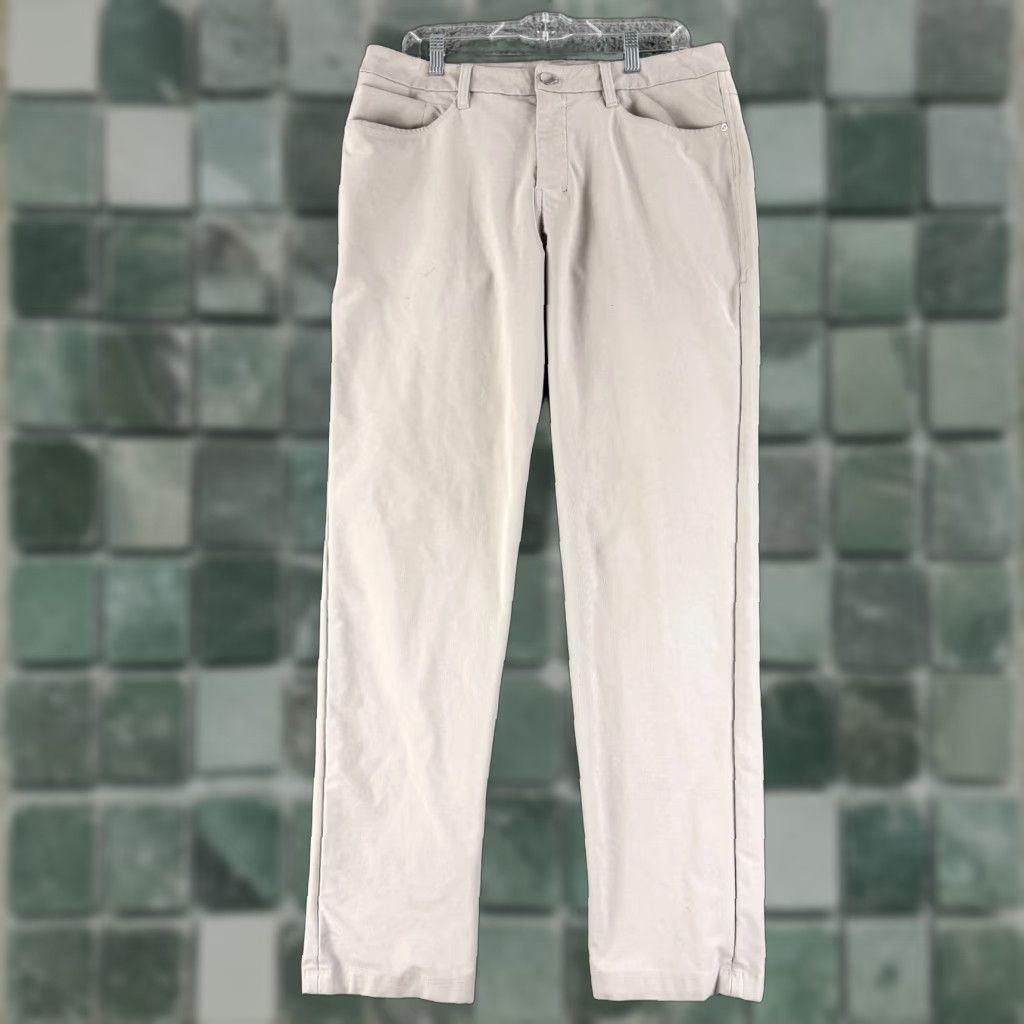 Lululemon Lululemon ABC Classic Fit Chino Pant Mens Size 34 Beige Straight Leg 5-Pocket Design Pants Size US 34 / EU 50 - 1 Thumbnail