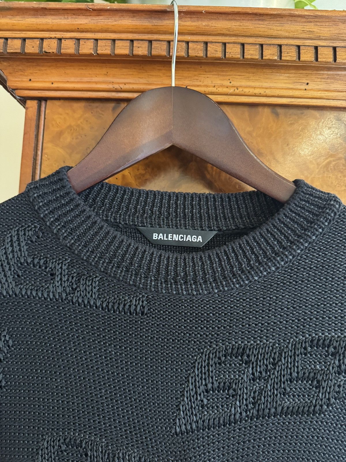 Balenciaga Balenciaga Knit BB Logo Oversized Sweater Size XS Size US XS / EU 42 / 0 - 6 Thumbnail
