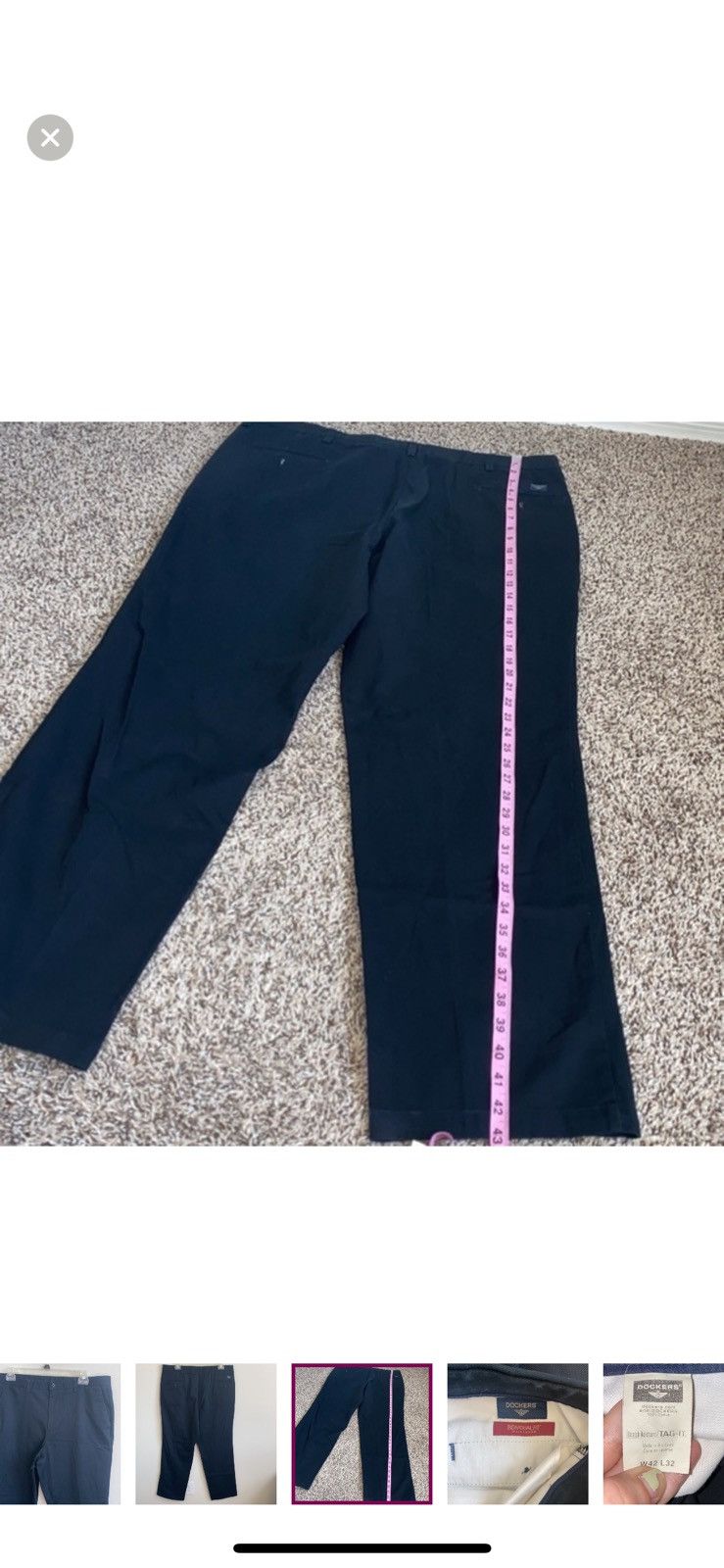 Dockers Dockers flat front black slacks size 42 Size US 42 / EU 58 - 2 Thumbnail