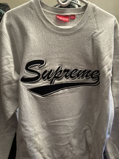 Supreme brush outlet script crewneck