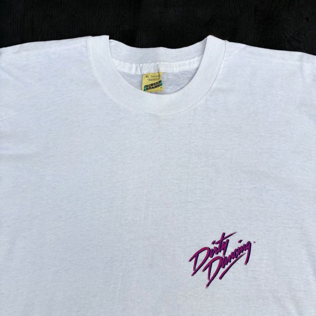 Vintage Dirty Dancing 1987 80s Vintage Movie Promo Logo T-Shirt Size US XL / EU 56 / 4 - 2 Thumbnail