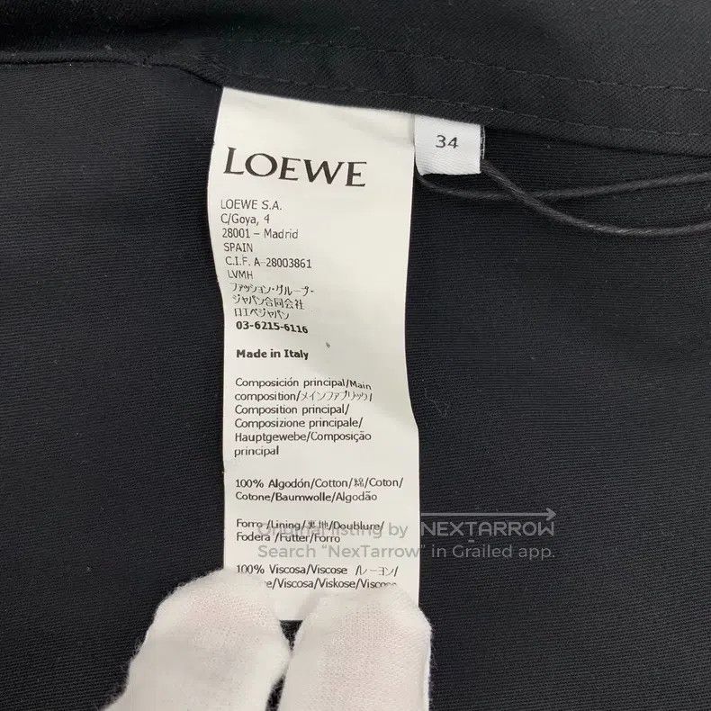 Loewe Loewe Military Green Cotton Lapel Double Breasted Windbrea Size XXS / US 00 / IT 34 - 8 Thumbnail
