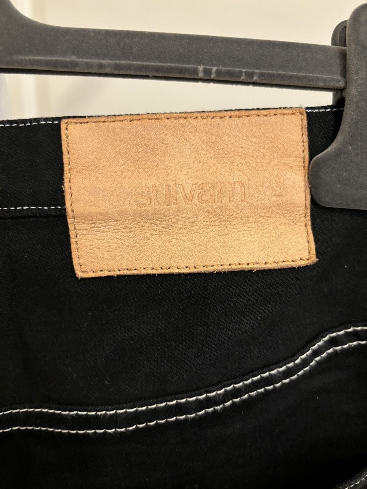 Sulvam Sulvam Black Denim Size US 31 - 3 Thumbnail