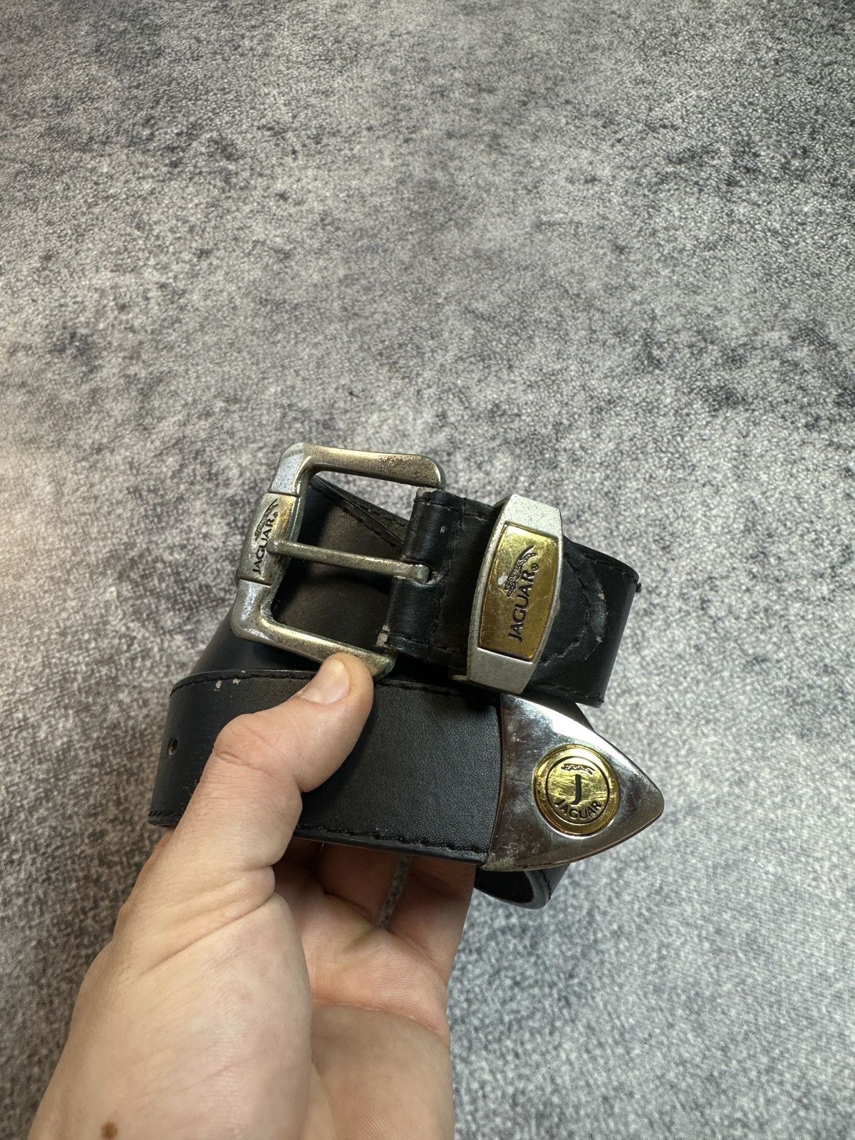 Leather Y2K Vintage Jaguar Leather Belts Streetwear Rare Avant Garde Size ONE SIZE - 1 Thumbnail
