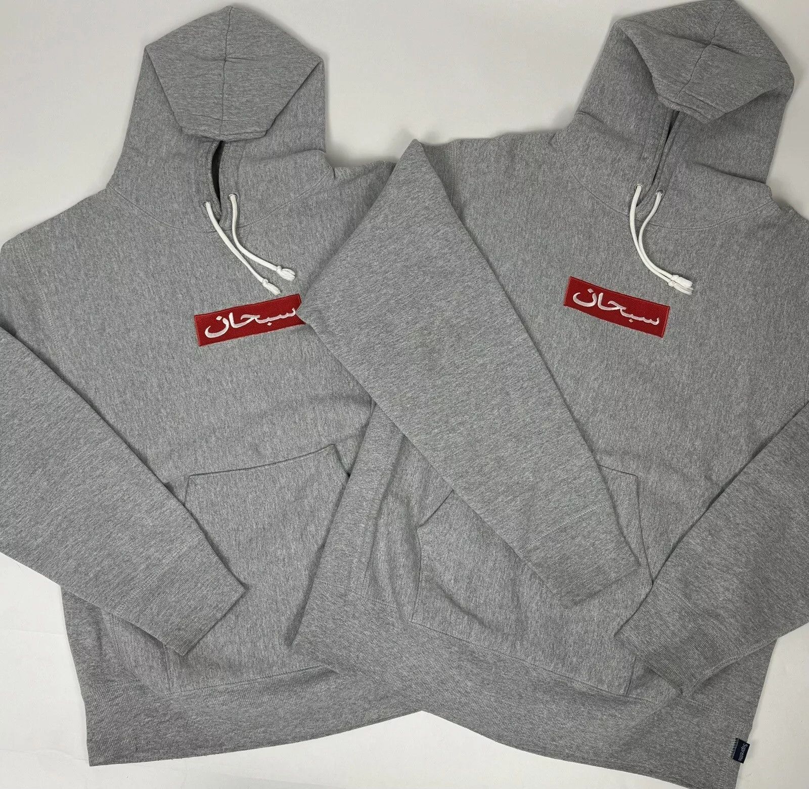 Supreme Supreme 1997 Arabic Box Logo Hoodie Grey Size US XL / EU 56 / 4 - 8 Thumbnail