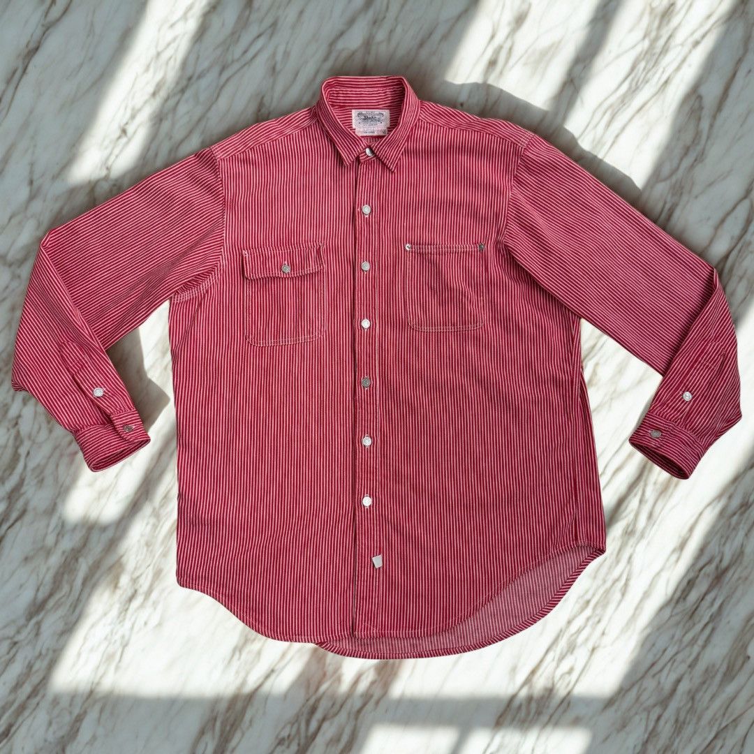Polo Ralph Lauren Ralph Lauren Authentic Dungarees USA Work Shirt XL Y2K Size US XL / EU 56 / 4 - 1 Thumbnail