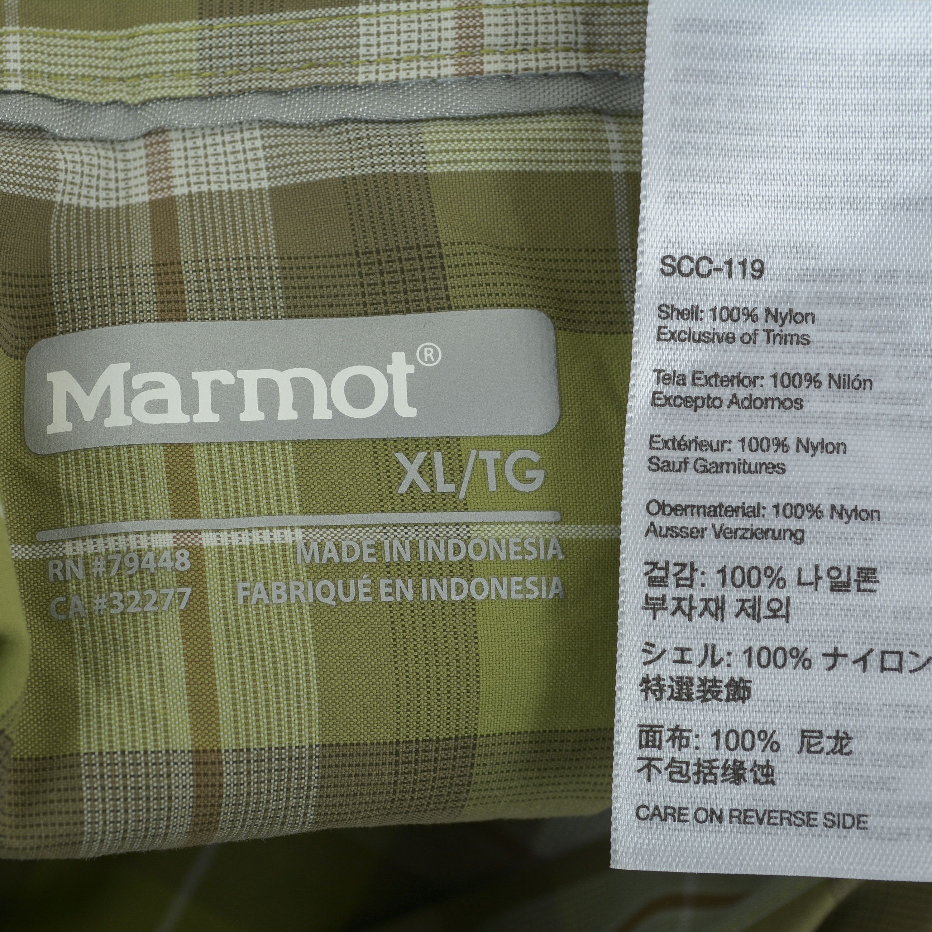 Marmot Men Short Sleeve Summer Shirt Check Casual Tartan Button Up Size US XL / EU 56 / 4 - 6 Thumbnail