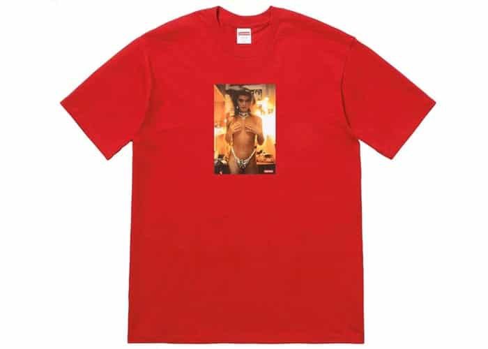 Supreme the Supreme Nan Goldin Kim in Rhinestone Tee Red Size US M / EU 48-50 / 2 - 3 Thumbnail