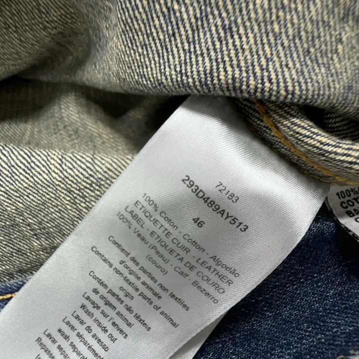 Dior Dior Dior Men's Blue Denim Jacket with Patch 0079-2507 Size US L / EU 52-54 / 3 - 4 Thumbnail