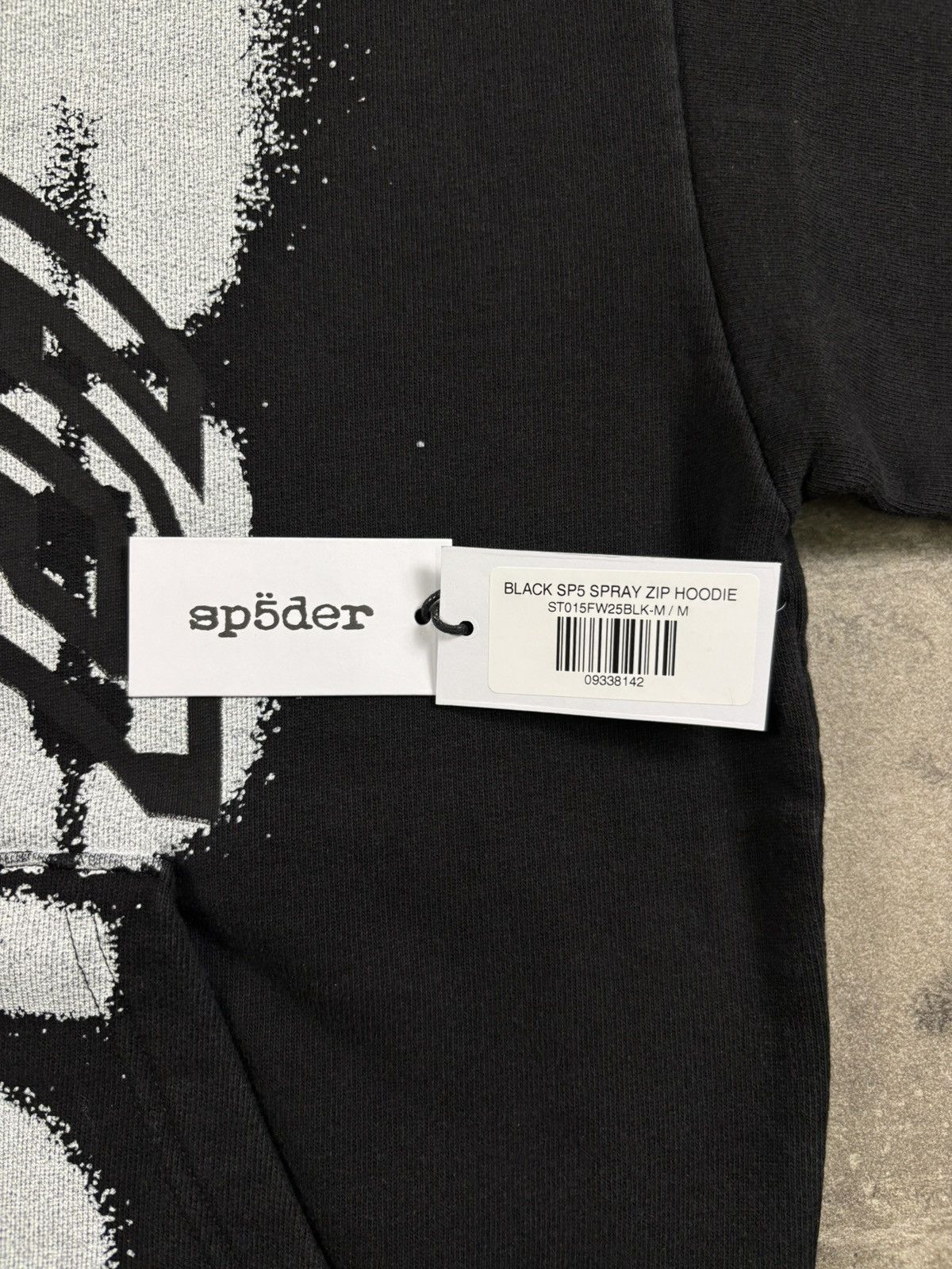 Sp5der Sp5der SP555 Zip Hoodie, Black Size US M / EU 48-50 / 2 - 6 Thumbnail