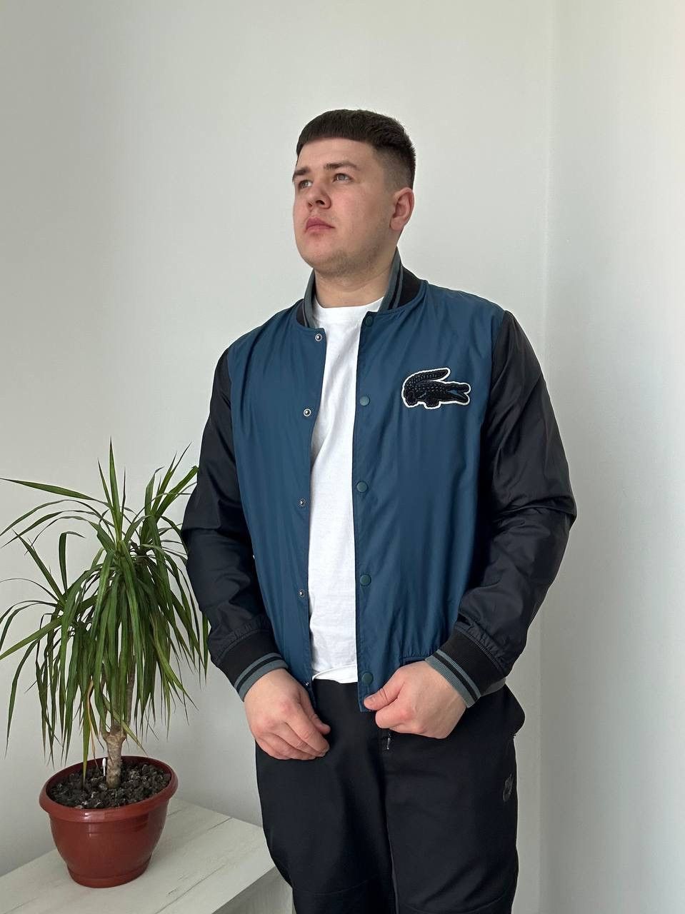 Lacoste × Vintage Vintage Lacoste Live Blue Light Big Logo Jacket Size US L / EU 52-54 / 3 - 16 Thumbnail