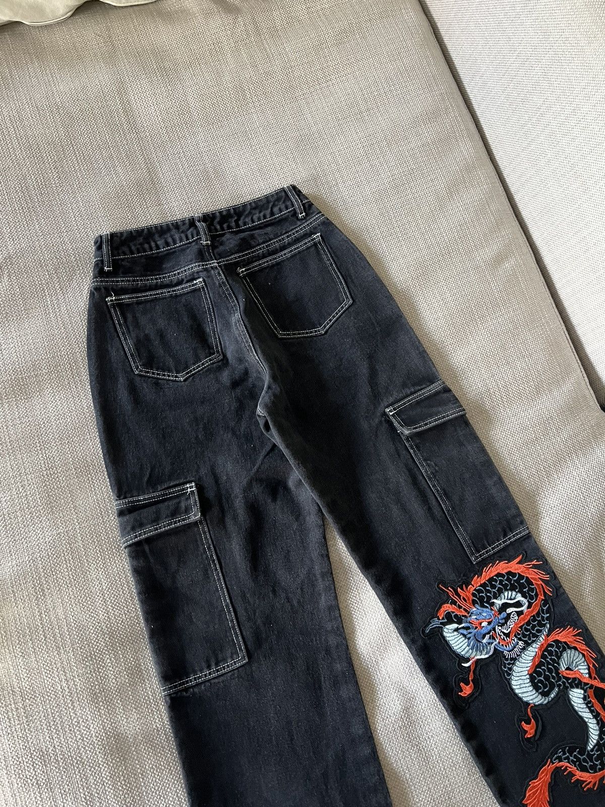 Japanese Brand × Vintage Vintage 💥 Jeans Dragon Pants style Ed Hardy Y2K Size US 26 / EU 42 - 7 Thumbnail
