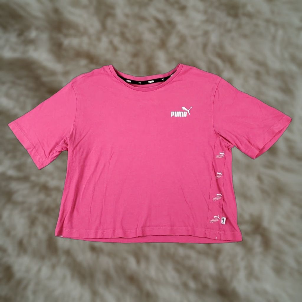Puma VINTAGE Puma Women's T-Shirt XS Pink Casual Cotton Logo Short Sleeve Size XS / US 0-2 / IT 36-38 - 1 Thumbnail