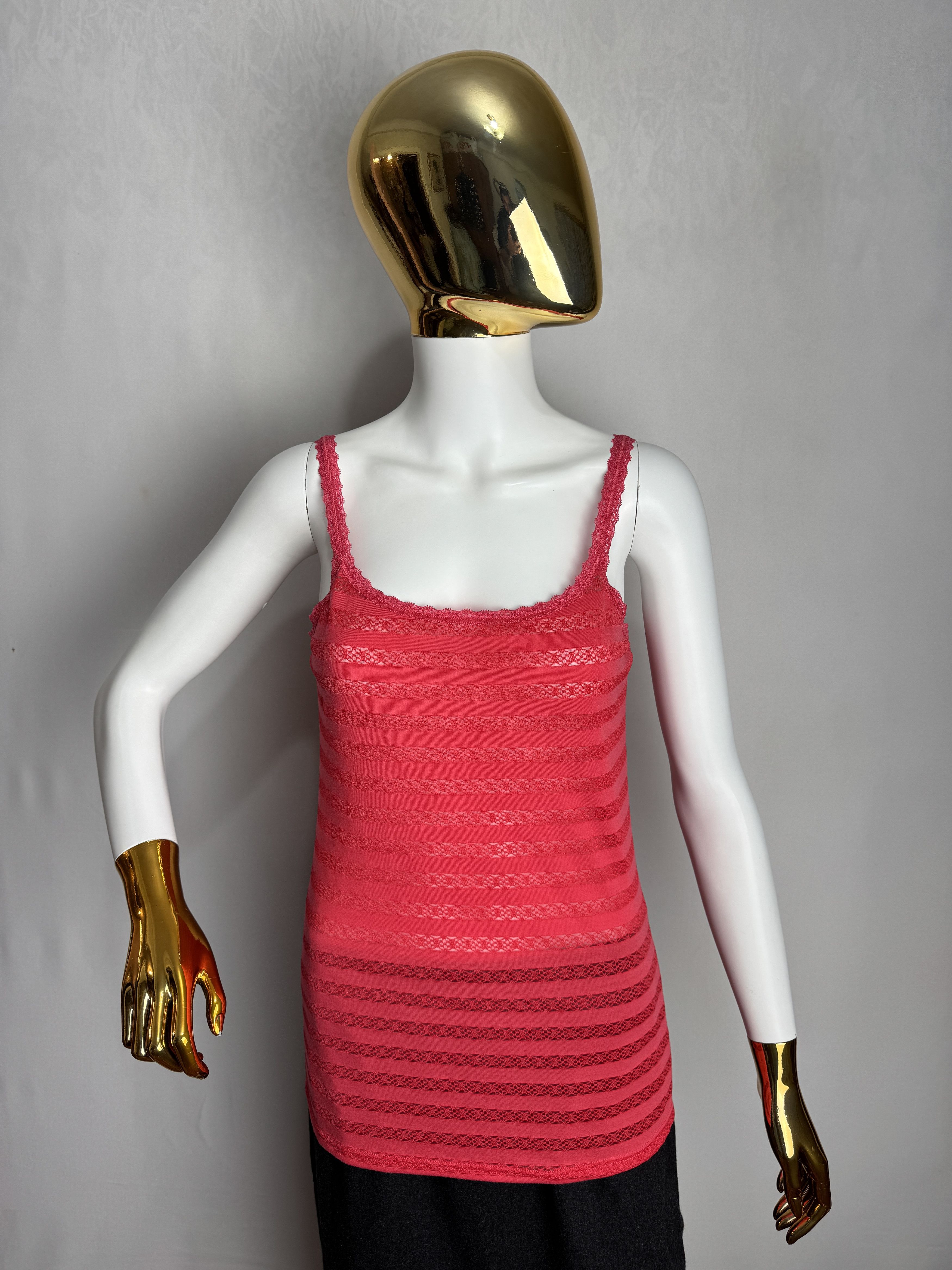 Designer × Pierre Cardin × Vintage PIERRE CARDIN vintage women’s sheer lace tank top Size S / US 4 / IT 40 - 9 Thumbnail