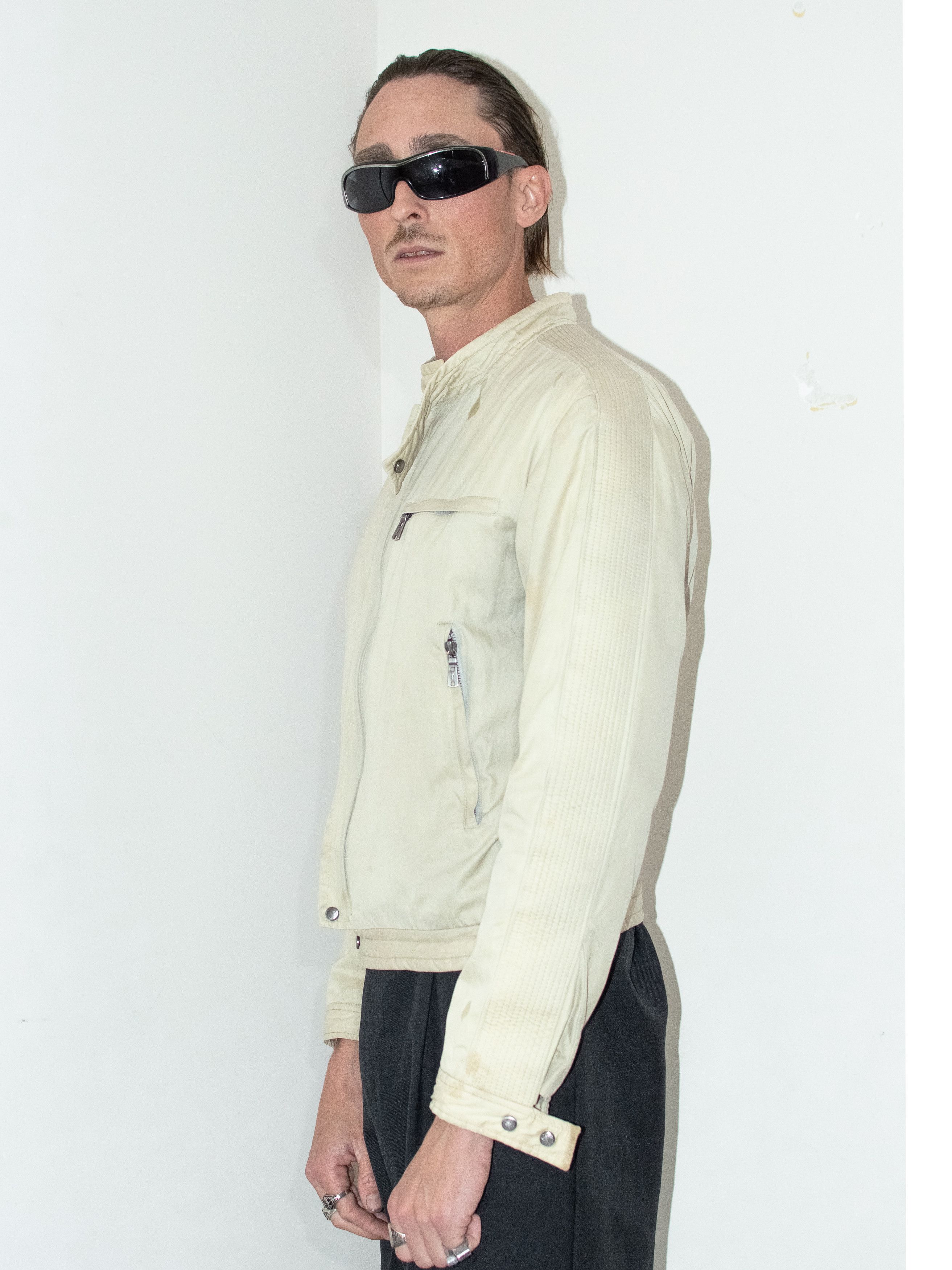 Japanese Brand × Vintage × Yves Saint Laurent Y2k vintage Faded cream Quilted YSL slim fit Bomber jacket Size US M / EU 48-50 / 2 - 3 Thumbnail