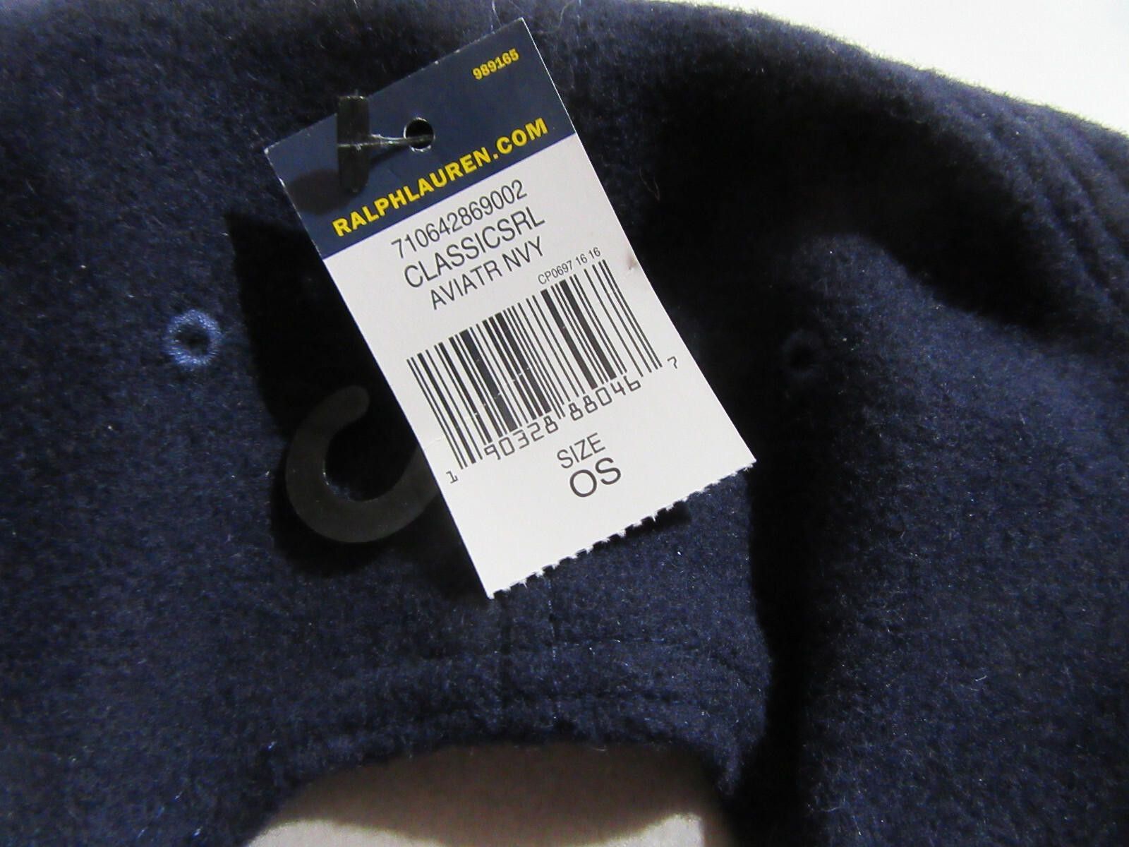 Polo Ralph Lauren Polo Ralph Lauren Wool Blend Football Cap Aviator Adjustable Size ONE SIZE - 4 Thumbnail