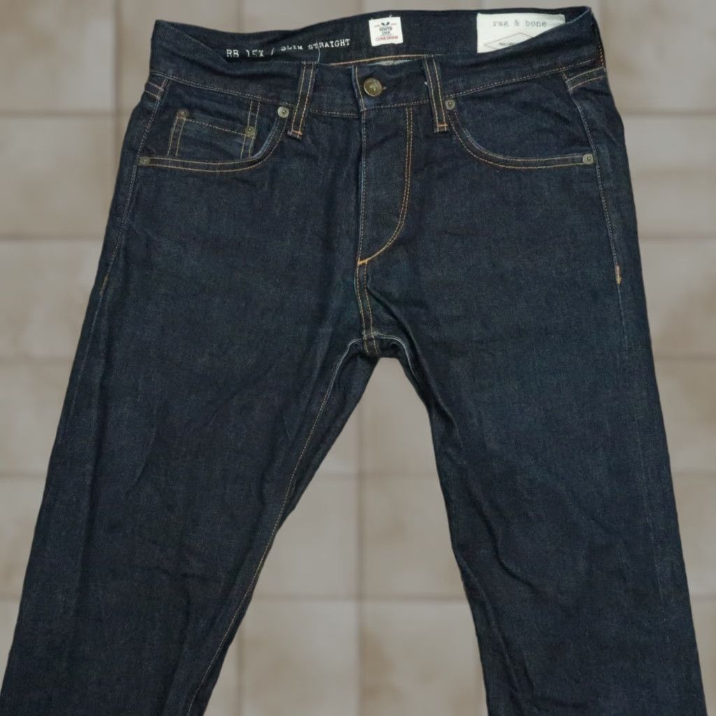 Rag & Bone rag & bone Jeans Slim Straight Mens 30x29 Blue Denim 5-Pocket Design RB 15X Slim Straight Size US 30 / EU 46 - 1 Thumbnail