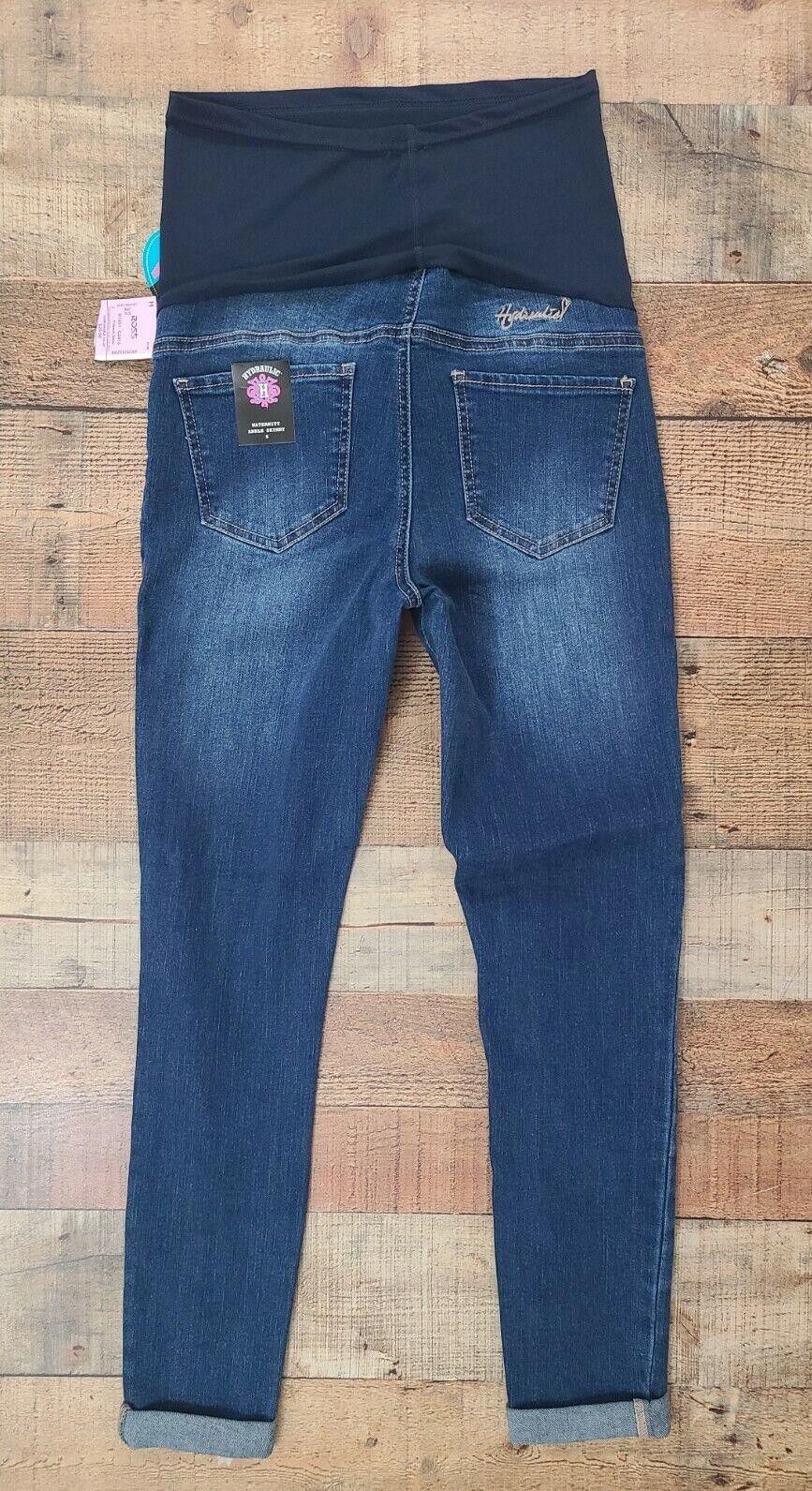 Designer Hydraulic Maternity Jeans Small Ankle Skinny NWT Stretch Size 28" / US 6 / IT 42 - 2 Thumbnail