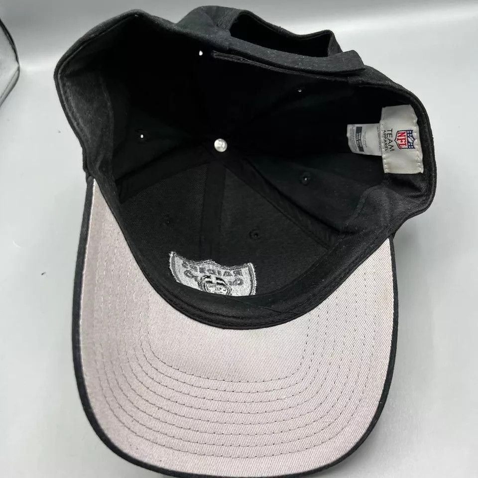 NFL Las Vegas Raiders Hat Men NFL Team Apparel Strap Back Cap Size ONE SIZE - 5 Thumbnail