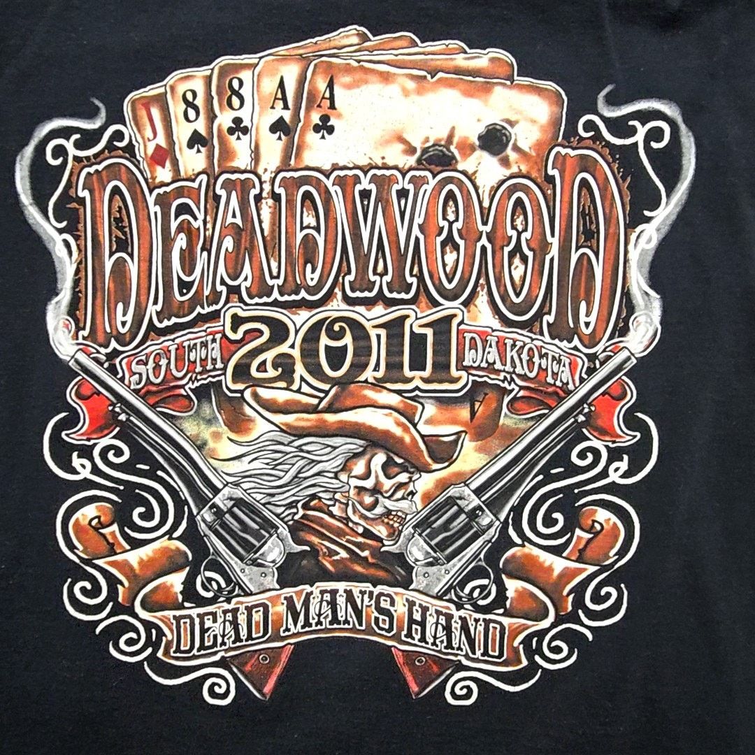Other Deadwood South Dakota Tee Cowboy Black Motorcycle L Shirt Size US L / EU 52-54 / 3 - 2 Thumbnail
