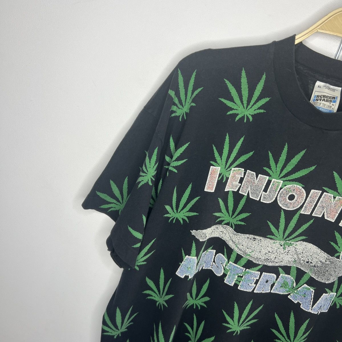Other Vintage 90’s Amsterdam Marijuana Cannabis T-Shirt Y2K Size US XL / EU 56 / 4 - 4 Thumbnail