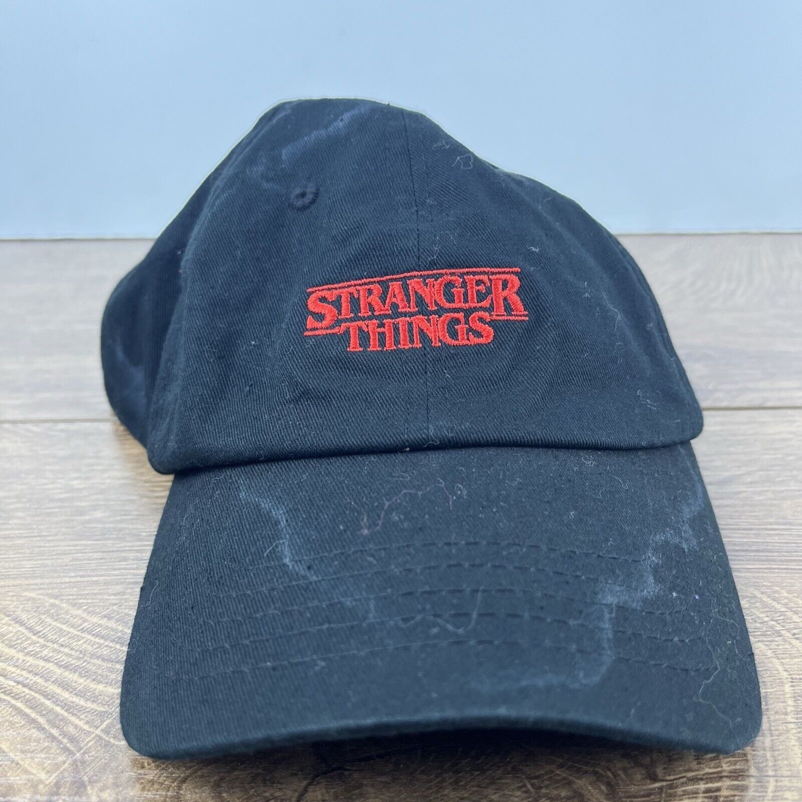Other Stranger Things Hat Black Adjustable Hat Black Stranger Thin Size ONE SIZE - 1 Thumbnail