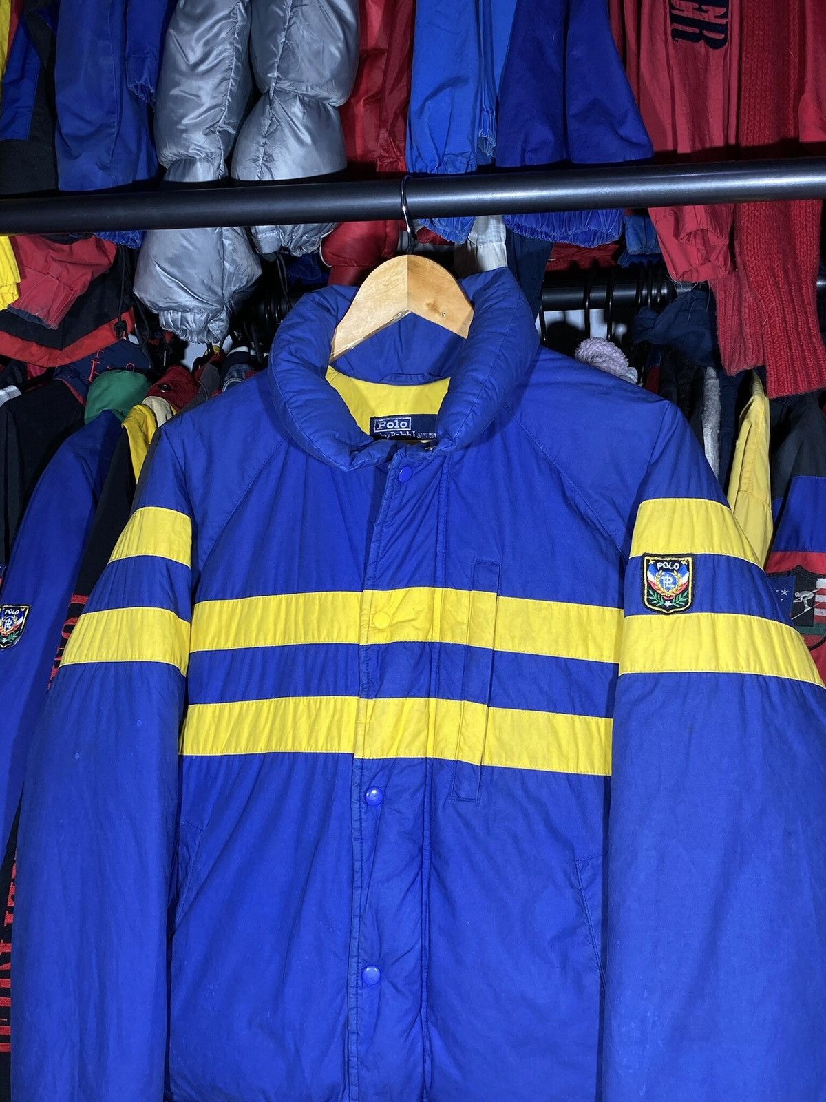 Polo Ralph Lauren × Vintage Puffer Jacket Polo Uni Crest Vintage 1988 Size US S / EU 44-46 / 1 - 5 Thumbnail