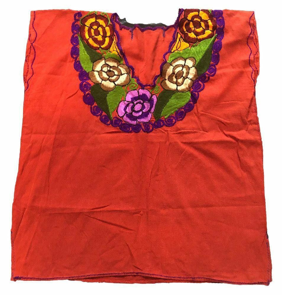 Designer New Orange Hand Made Bluse L Size L / US 10 / IT 46 - 2 Thumbnail
