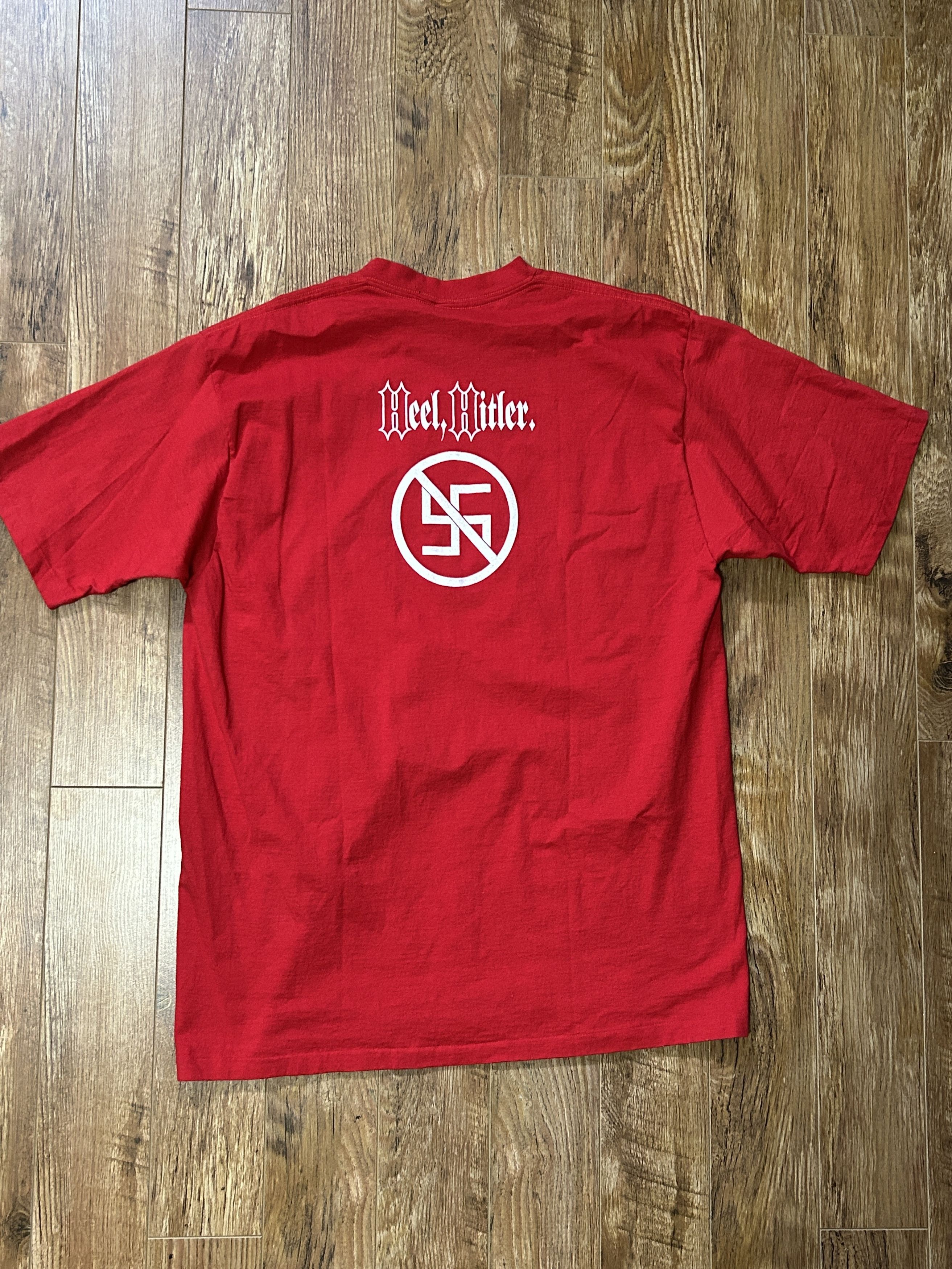 Vintage Vintage x Anti Fascism Tee Size US XL / EU 56 / 4 - 2 Thumbnail