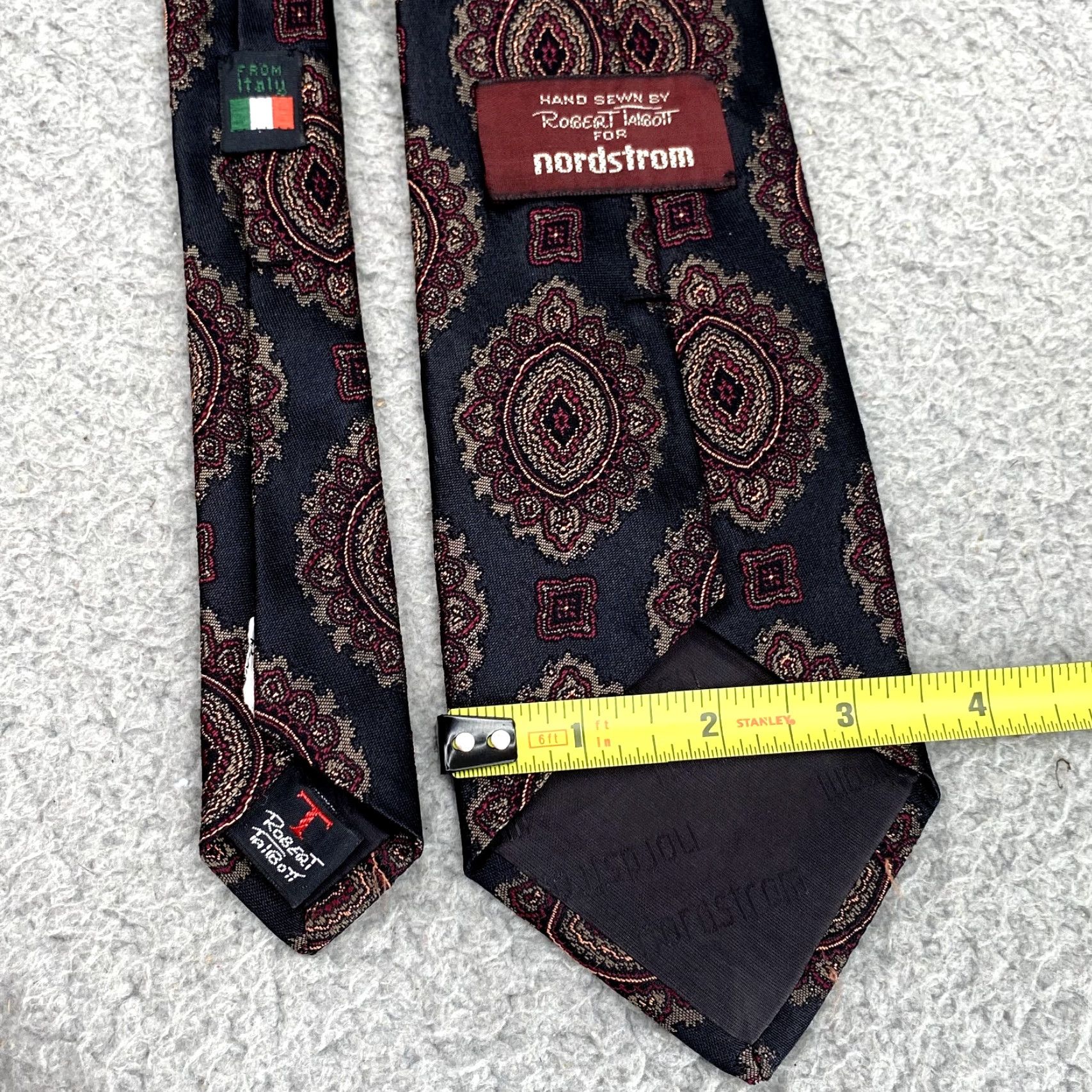 Robert Talbott Robert Talbott Nordstrom Men's Silk Necktie Paisley Hand Sewn Corpcore Business Size ONE SIZE - 6 Thumbnail