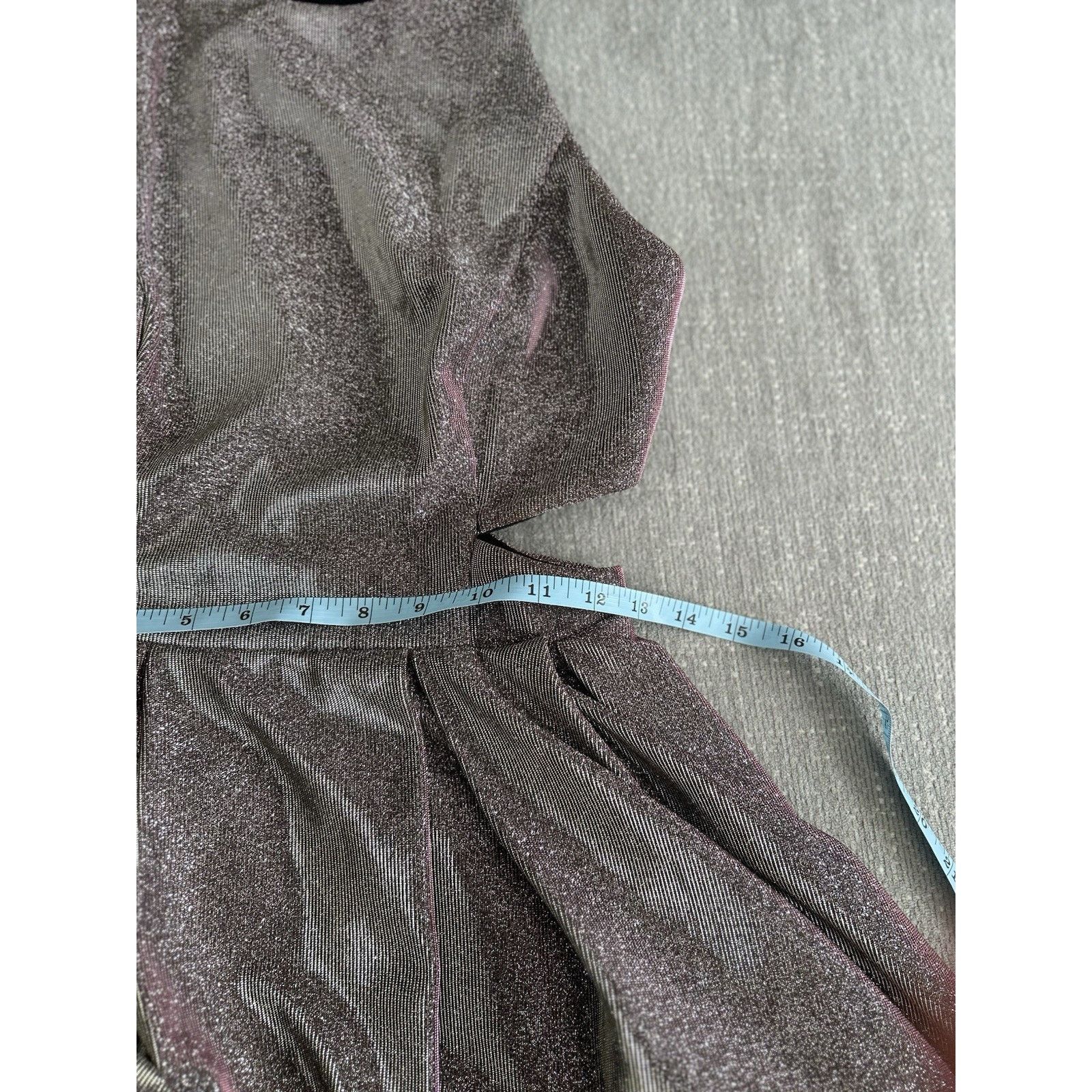 & Other Stories Y2K Glitter Cut Out Mini Dress Silver Fairy Party Prom 2 Size XS / US 0-2 / IT 36-38 - 12 Thumbnail