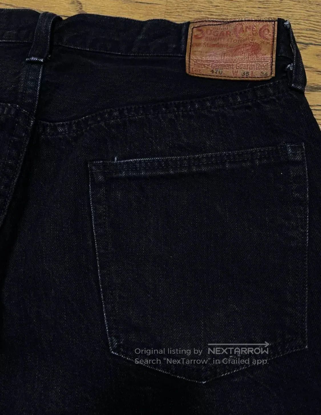 Sugar Cane Sugar Cane Black Denim Trousers. Size US 32 / EU 48 - 5 Thumbnail
