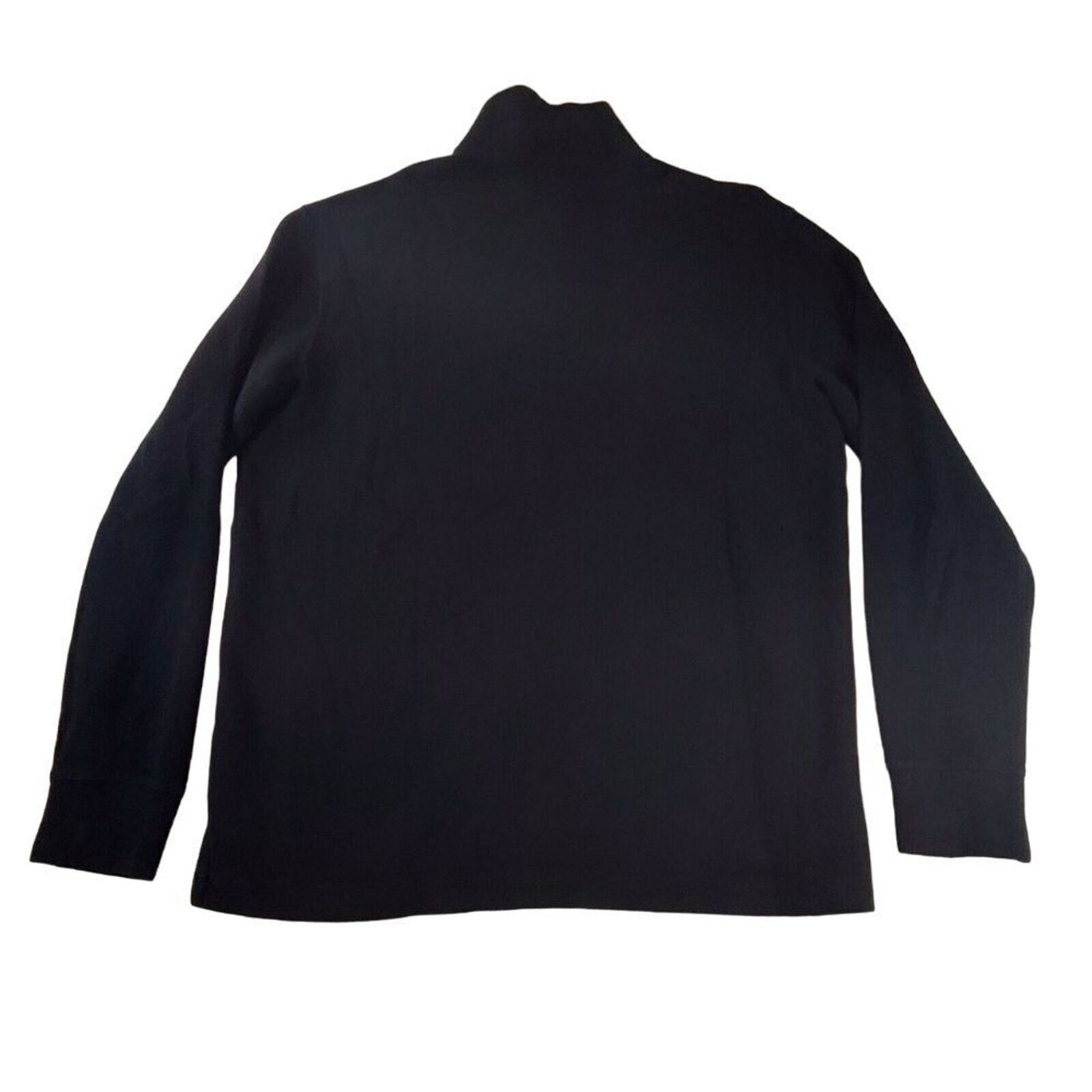 Polo Ralph Lauren VTG Polo Ralph Lauren Mens Black 1/4 Zip Pullover Medium Size US M / EU 48-50 / 2 - 2 Thumbnail