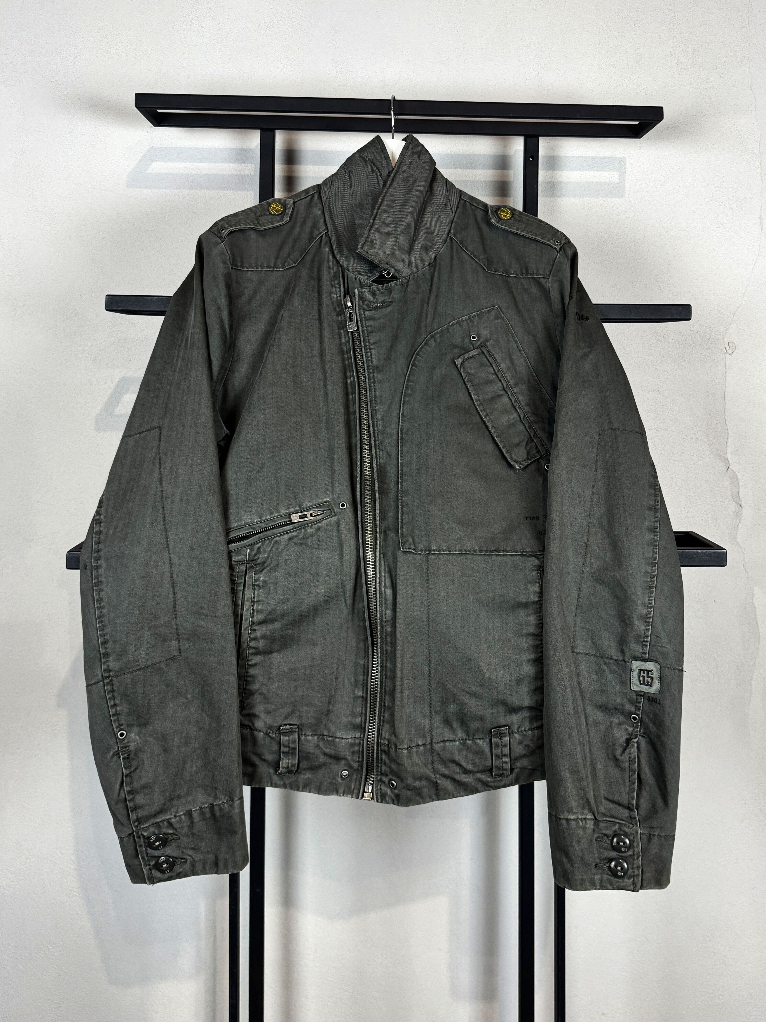 Avant Garde 2000s Japanese Type Washed Cargo G-Star Jacket