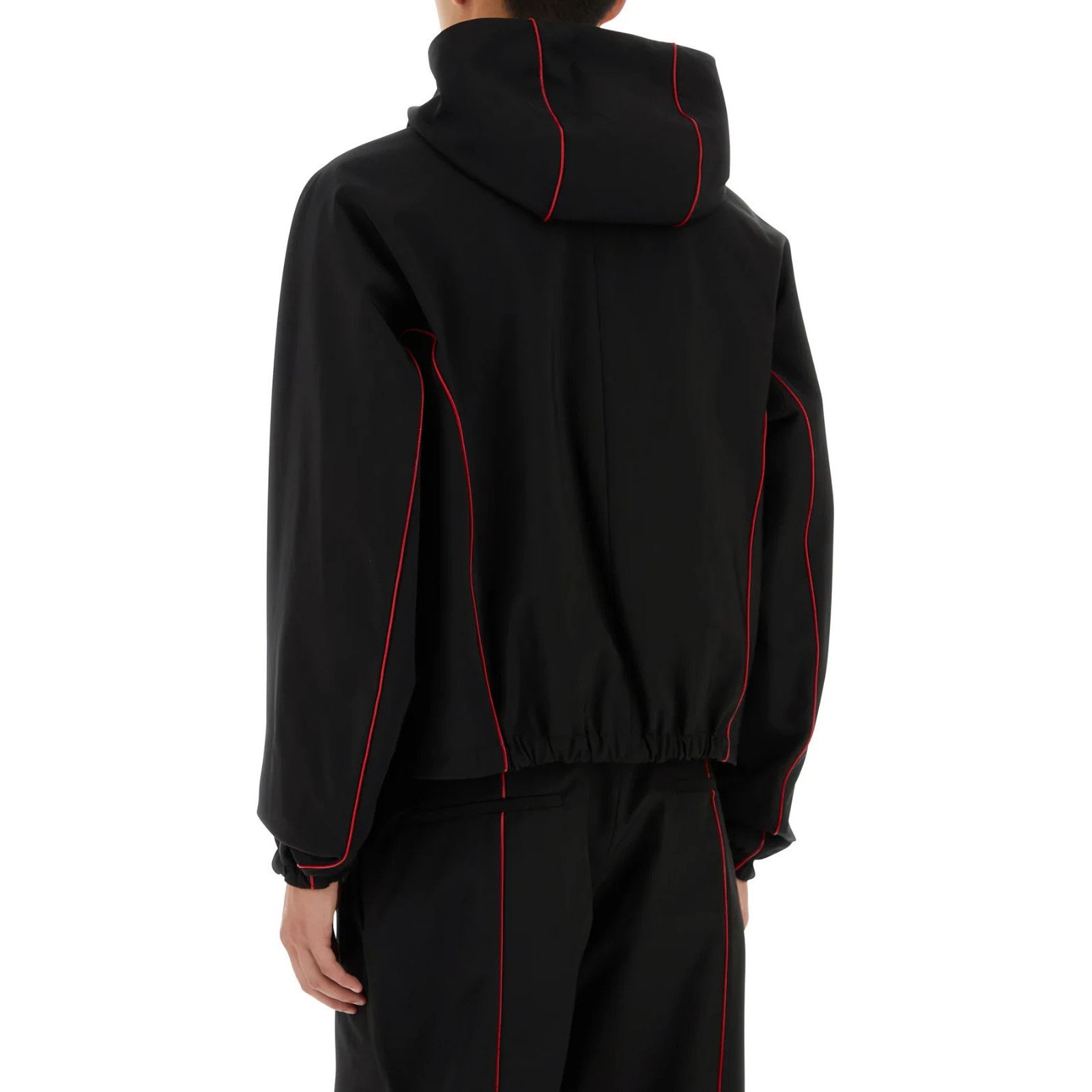 Salvatore Ferragamo FERRAGAMO Black Polyester Blend Jacket New & Authentic (Men' Size US M / EU 48-50 / 2 - 4 Thumbnail
