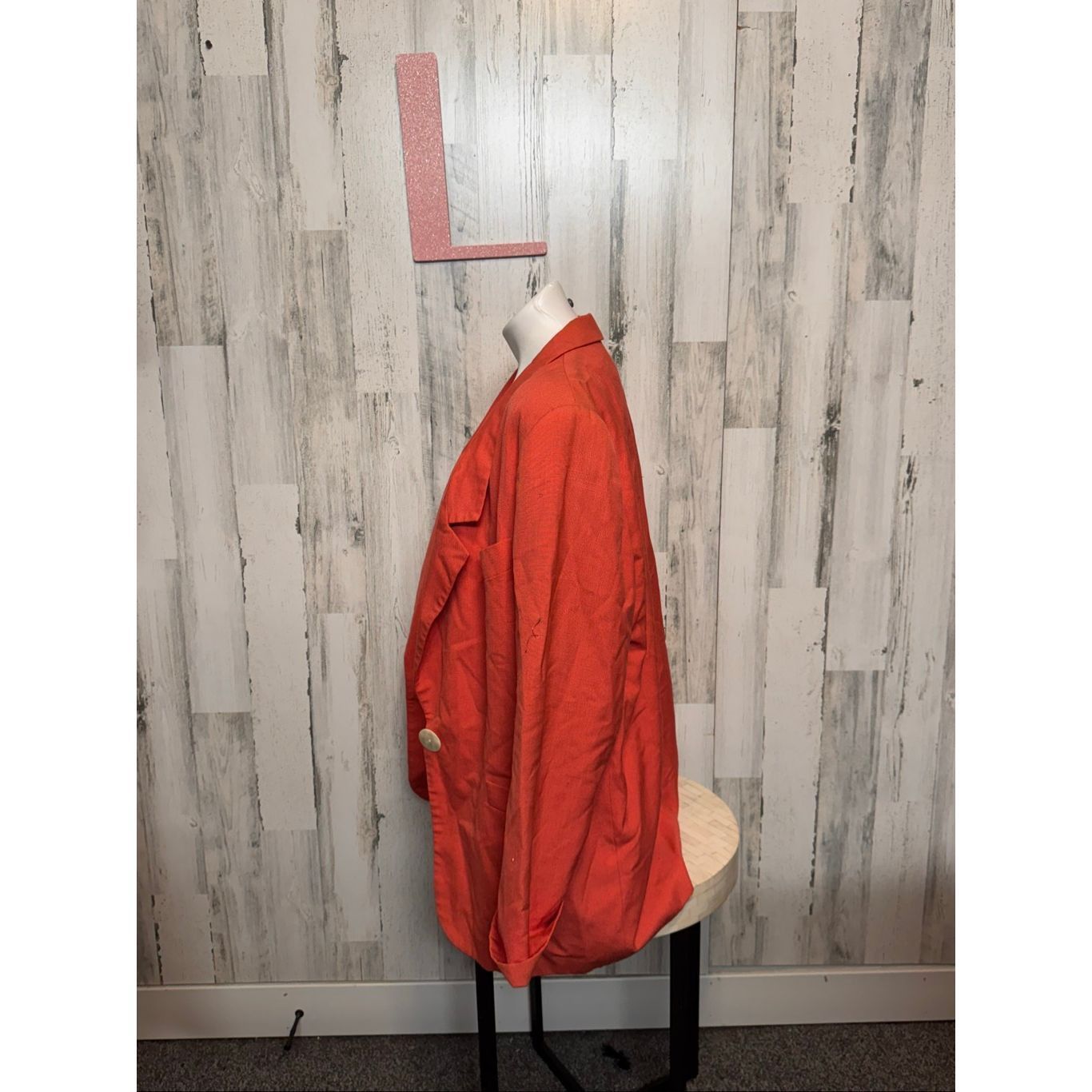 Other Vintage Lynn Greene for Richard Neal Oversized Blazer Orange Size L / US 10 / IT 46 - 5 Thumbnail