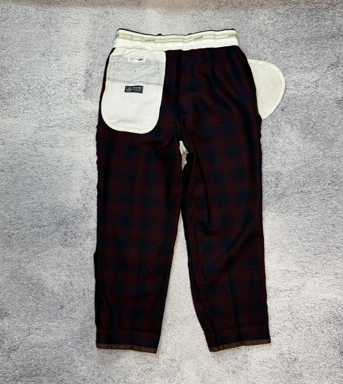 Lacoste Vintage Lacoste Pants Trousers Men Made In France Wool Plaid Size US 30 / EU 46 - 11 Thumbnail