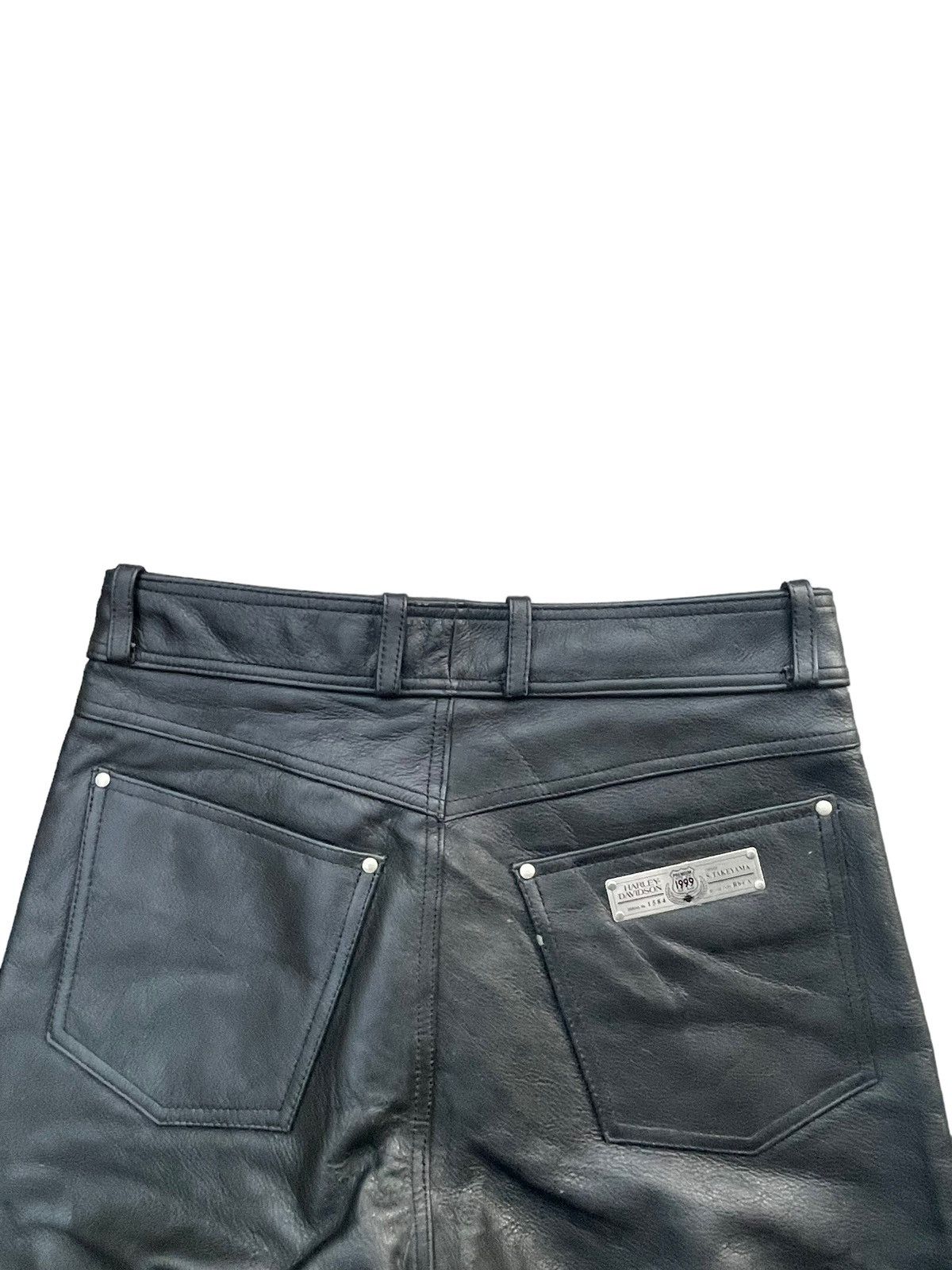 Harley Davidson Vintage Harley Davidson Leather Pant Size US 31 - 7 Thumbnail