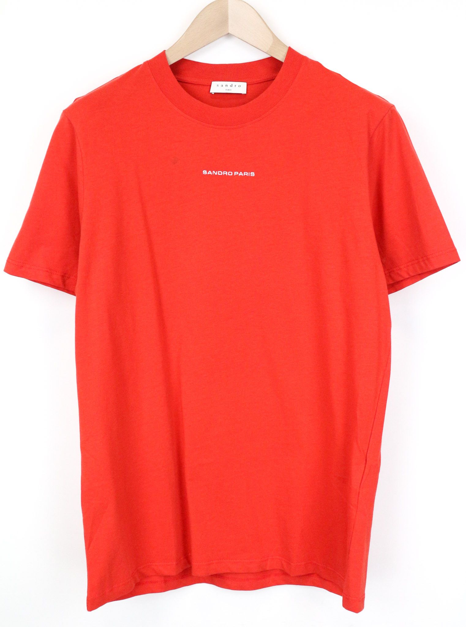 M Red Cotton Logo Short Sleeve T-Shirt 74478