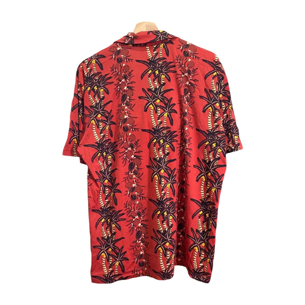Zara Zara Man Red Tropical Palm Tree Hawaiian Polo Shirt Size US XL / EU 56 / 4 - 2 Thumbnail
