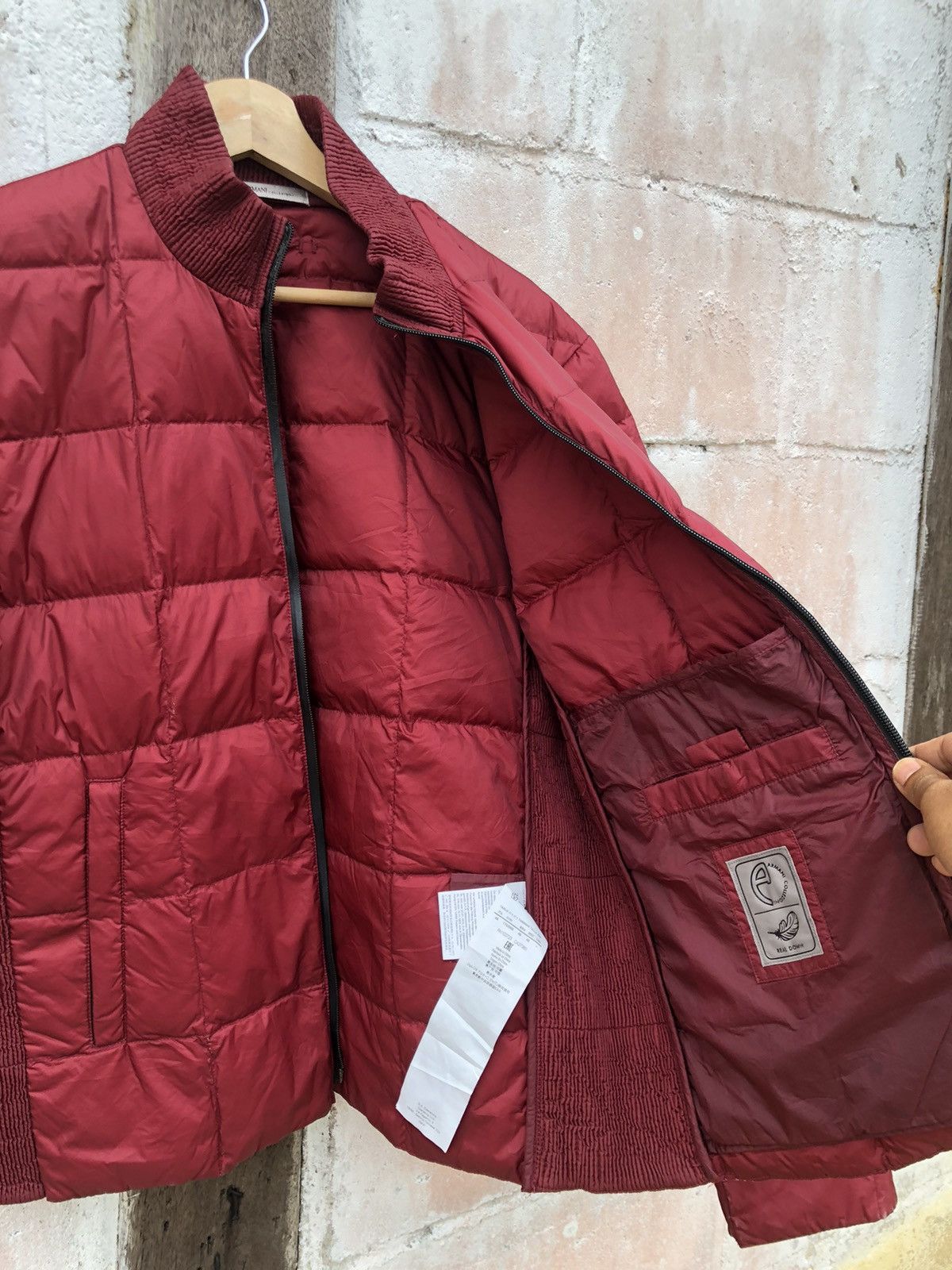 Armani × Armani Collezioni Red Puffer Jacket Armani Collezioni Real Down Size US M / EU 48-50 / 2 - 10 Thumbnail