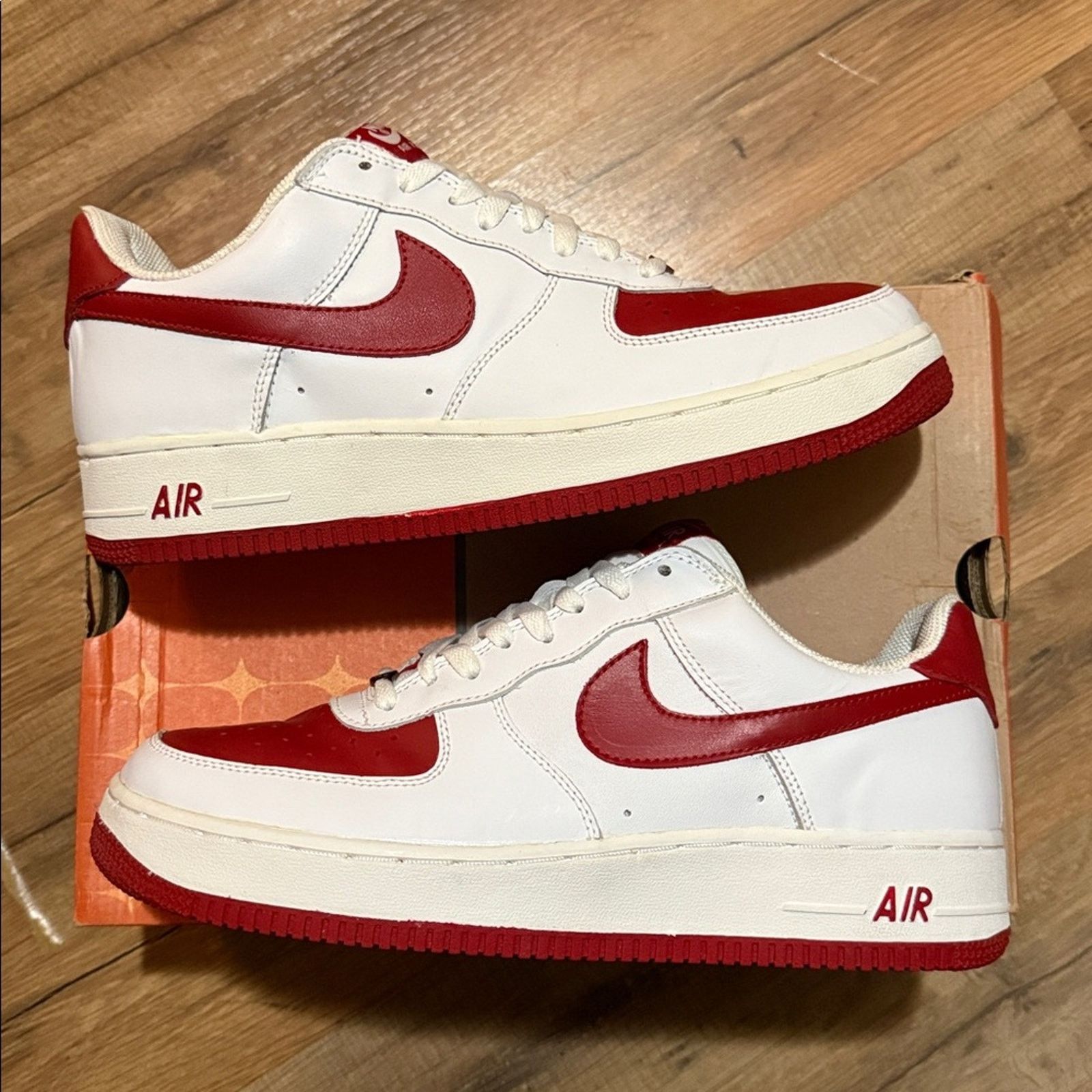 Nike 2003 Nike Air Force 1 'White Varsity Red' Size US 10.5 / EU 43-44 - 1 Thumbnail