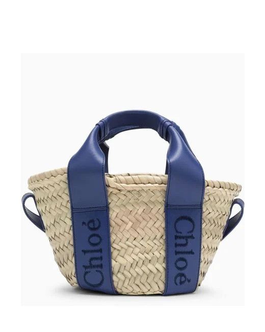 Chloe o1loc1c10226 Size: OS / Sense Small Basket Bag in Night Blue Size ONE SIZE - 2 Thumbnail