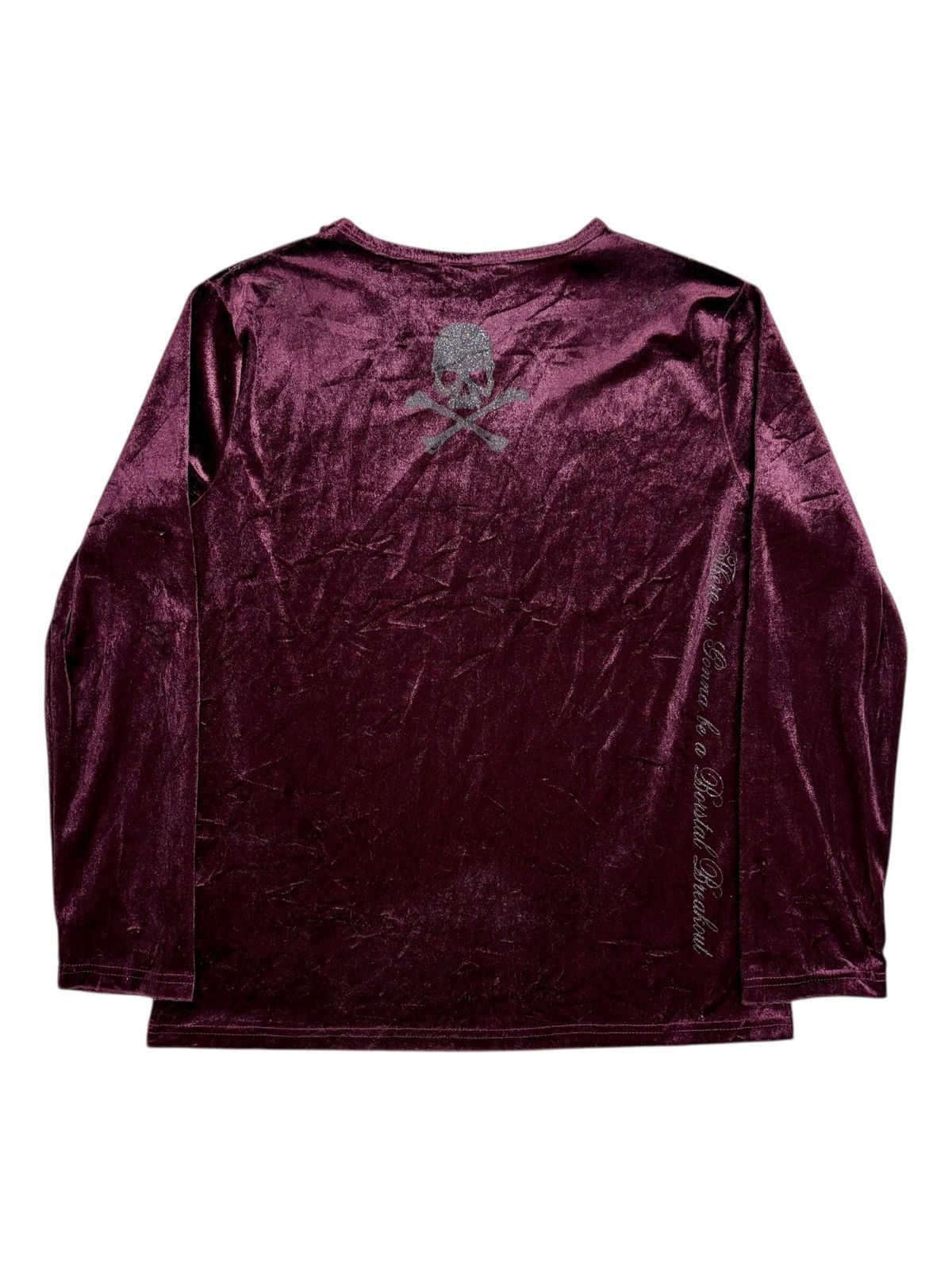 BUFFALO BOBS 2000s Semantic Design - Velvet Poem V Neck Longsleeve Size US M / EU 48-50 / 2 - 2 Thumbnail