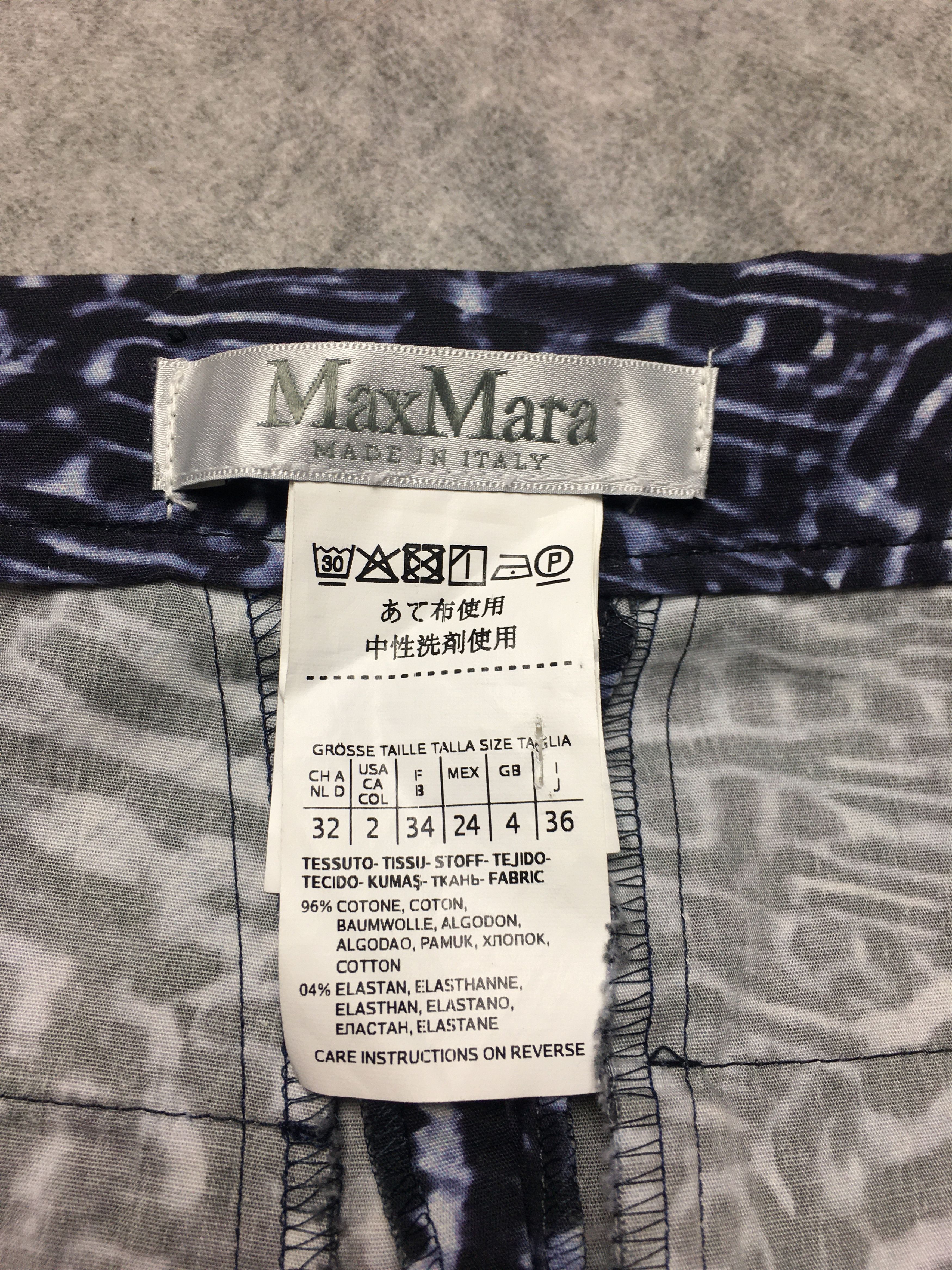 Max Mara Max Mara Patterned Button-Down Cotton Skirt US 2 IT 36 Size 26" / US 2 / IT 38 - 11 Thumbnail