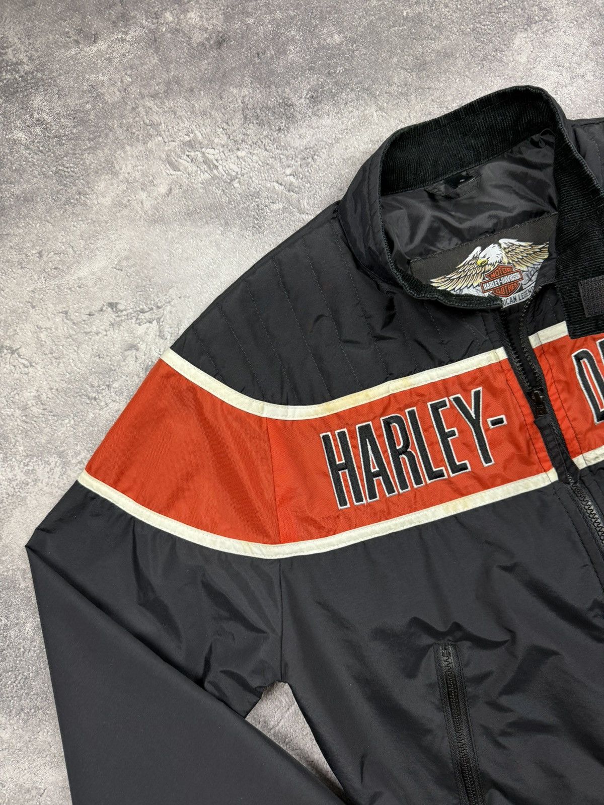 Harley Davidson Vintage Harley Davidson Jacket Big Logo Y2K Made In USA Size US S / EU 44-46 / 1 - 10 Thumbnail