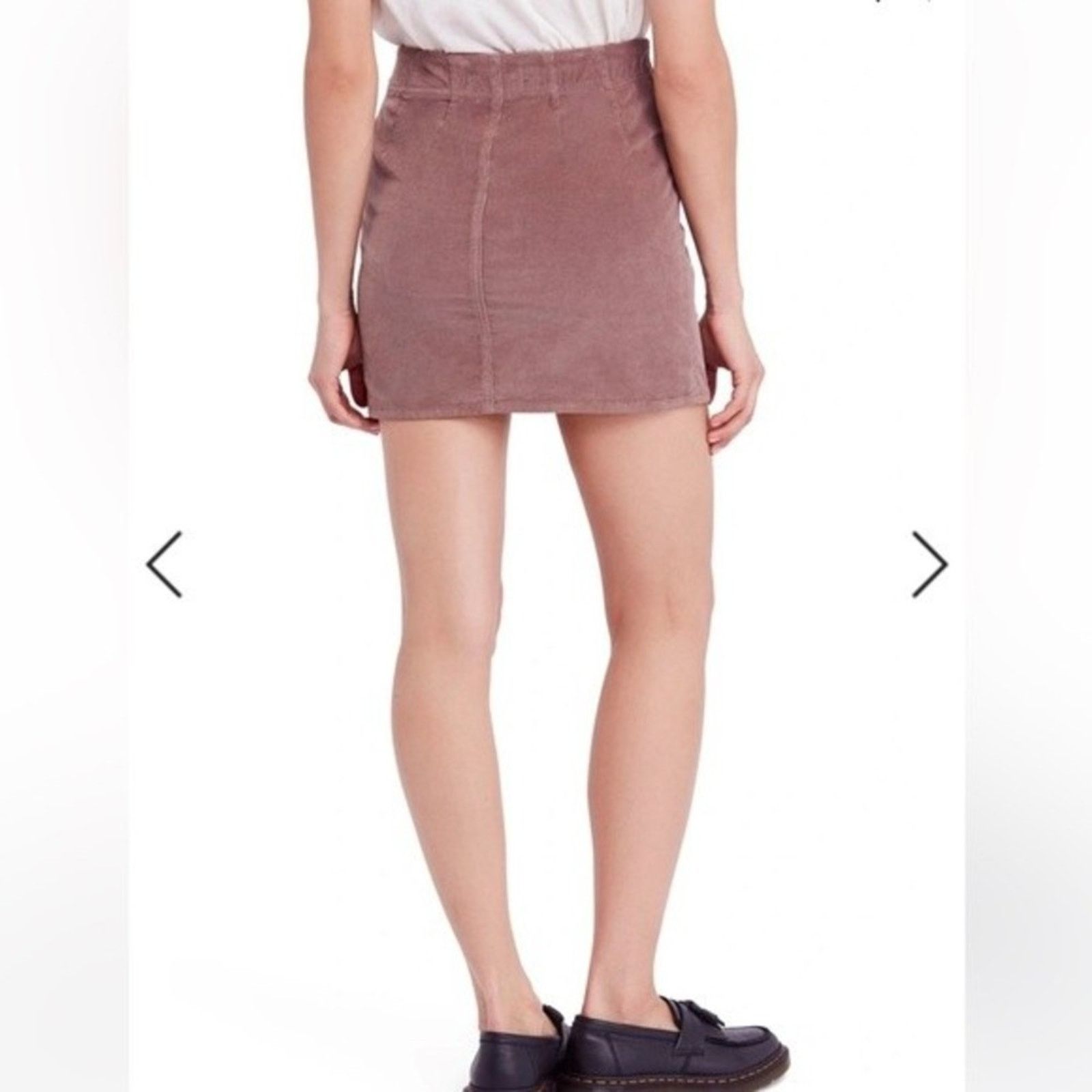 Free People FreePeople vegan suede pink mini skirt, size 4 Size 27" / US 4 / IT 40 - 15 Thumbnail