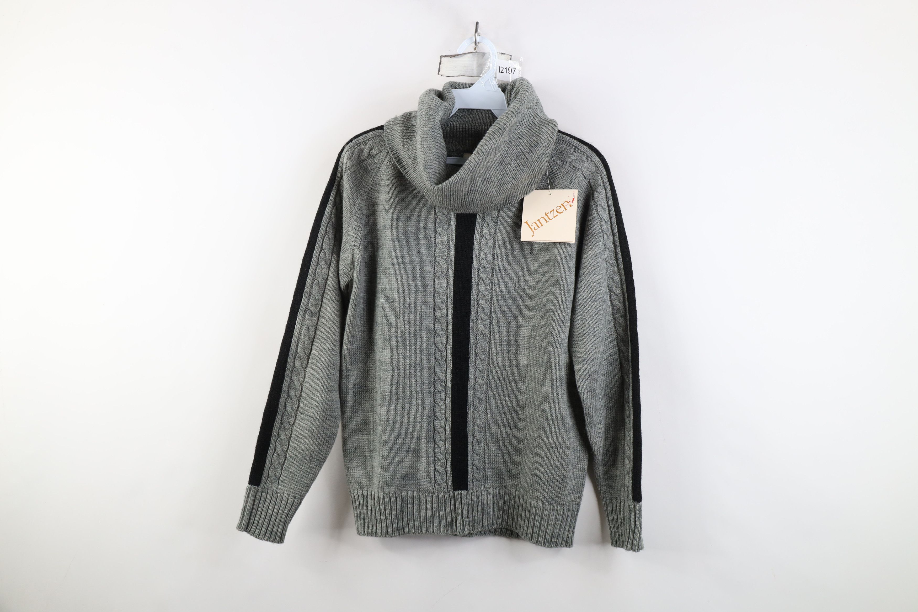 Vintage Deadstock Vintage 70s Streetwear Knit Turtleneck Sweater Size L / US 10 / IT 46 - 1 Thumbnail
