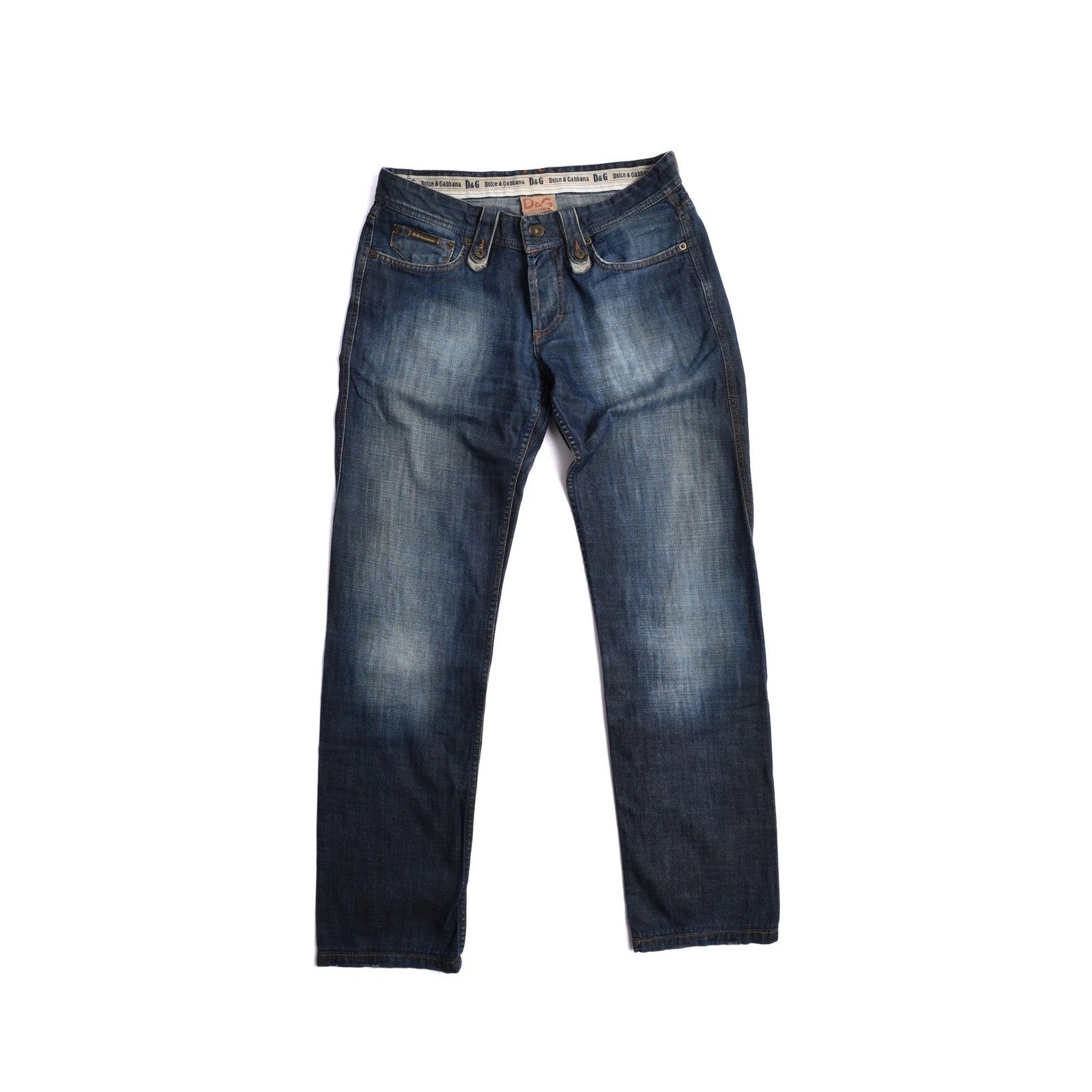 Dolce & Gabbana D&G Dolce & Gabbana Power Low Rise Straight Leg Denim Jeans Size US 34 / EU 50 - 1 Thumbnail